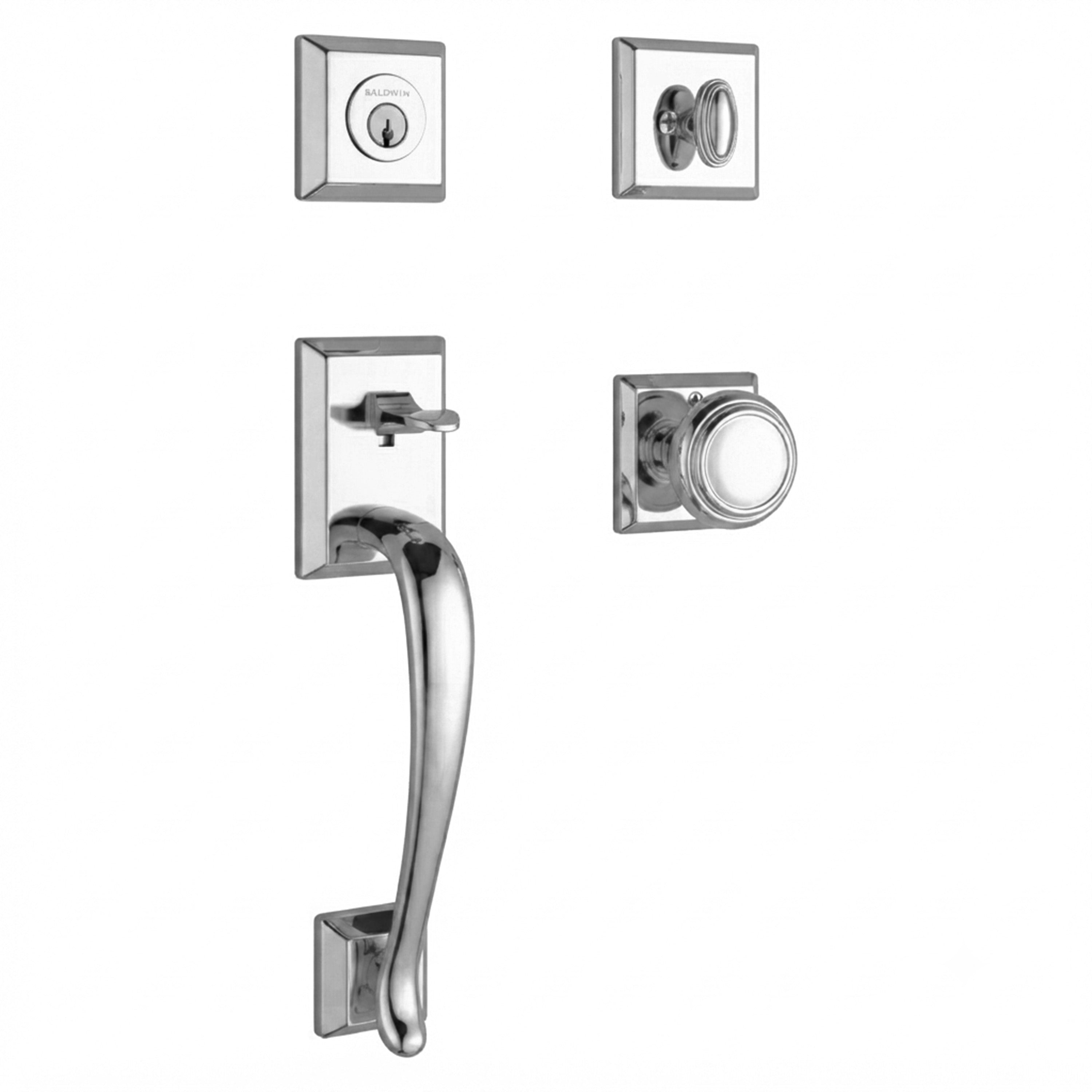 Baldwin Reserve Napa Single Cylinder Handleset With Traditional Knob