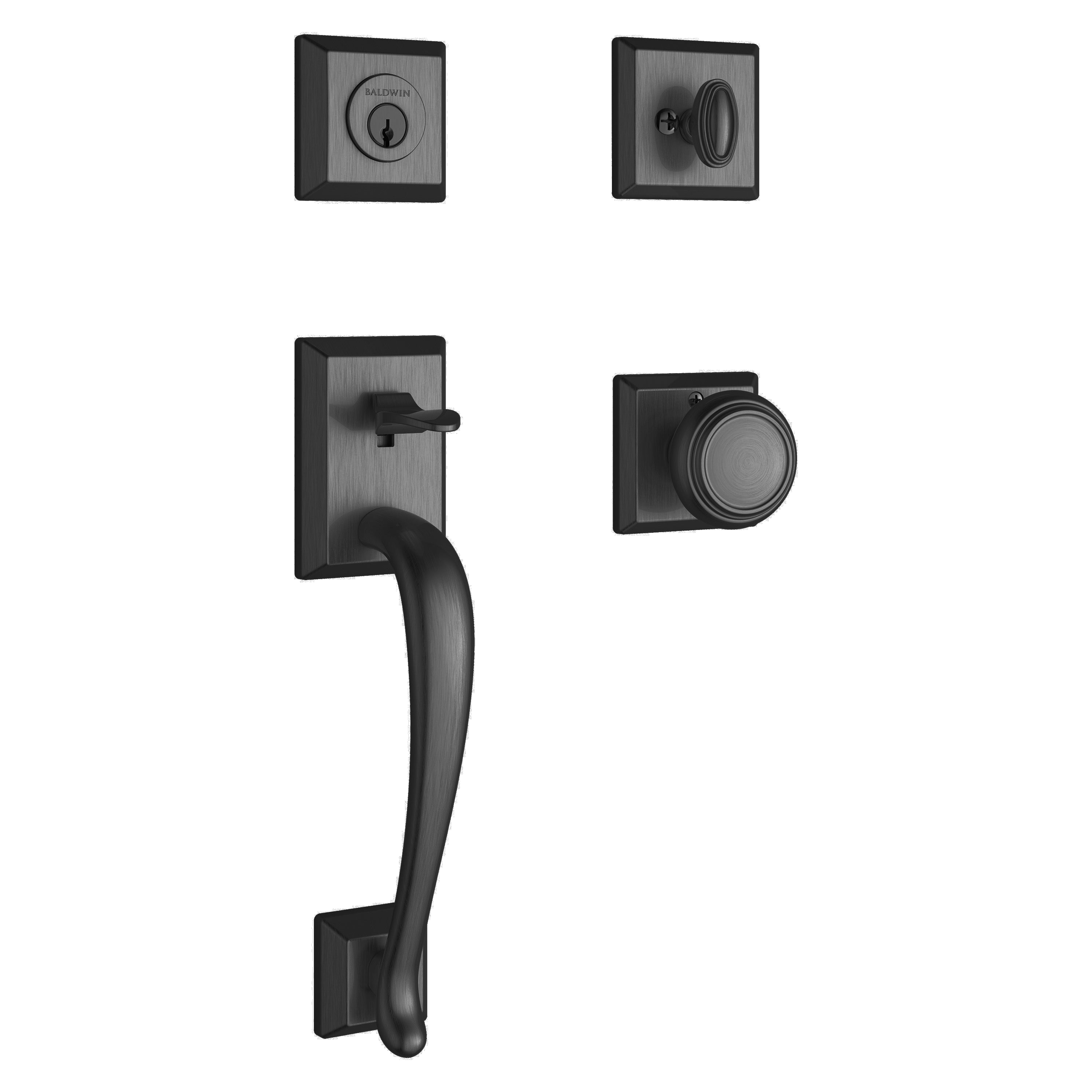 Baldwin Reserve Napa Single Cylinder Handleset With Traditional Knob
