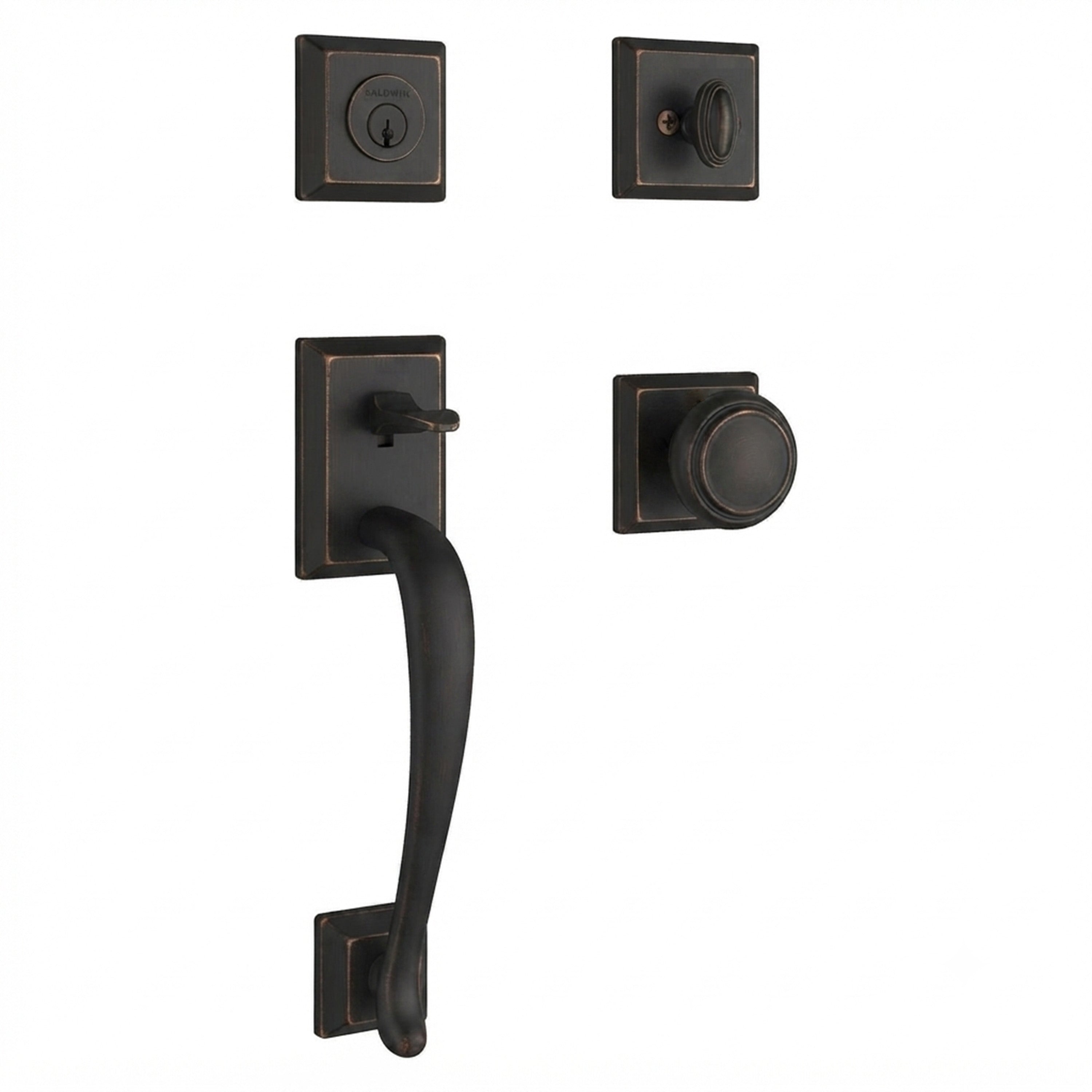 Baldwin Reserve Napa Single Cylinder Handleset With Traditional Knob