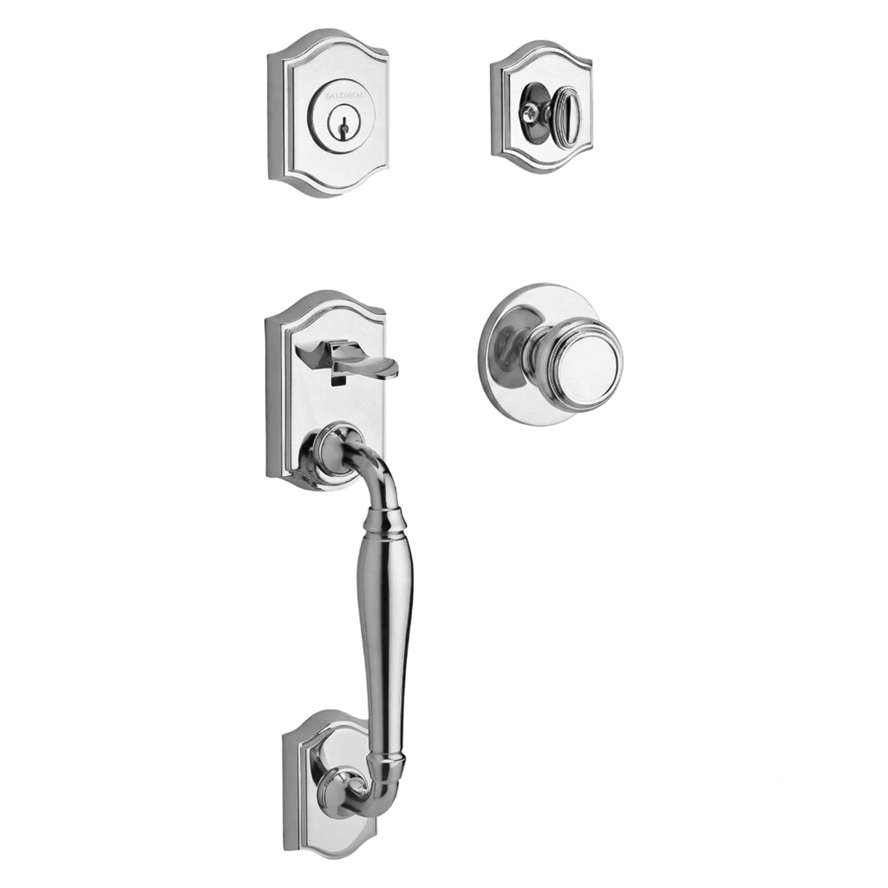 Baldwin Reserve Westcliff Single Cylinder Handleset With Traditional Knob
