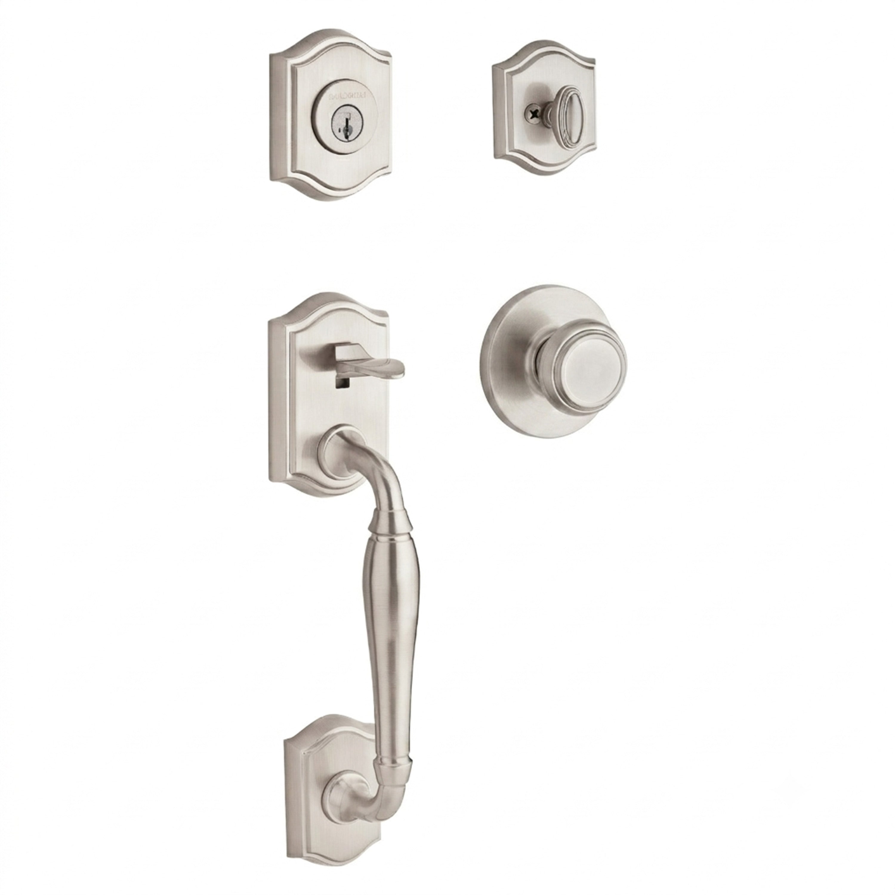 Baldwin Reserve Westcliff Single Cylinder Handleset With Traditional Knob