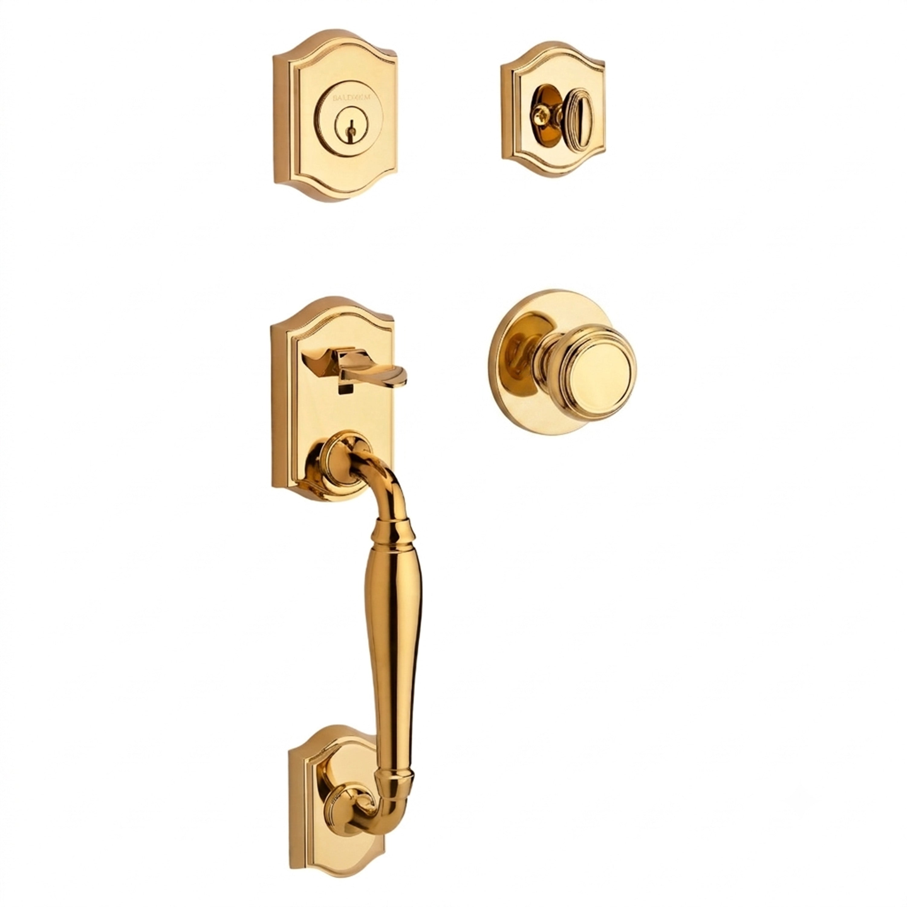 Baldwin Reserve Westcliff Single Cylinder Handleset With Traditional Knob