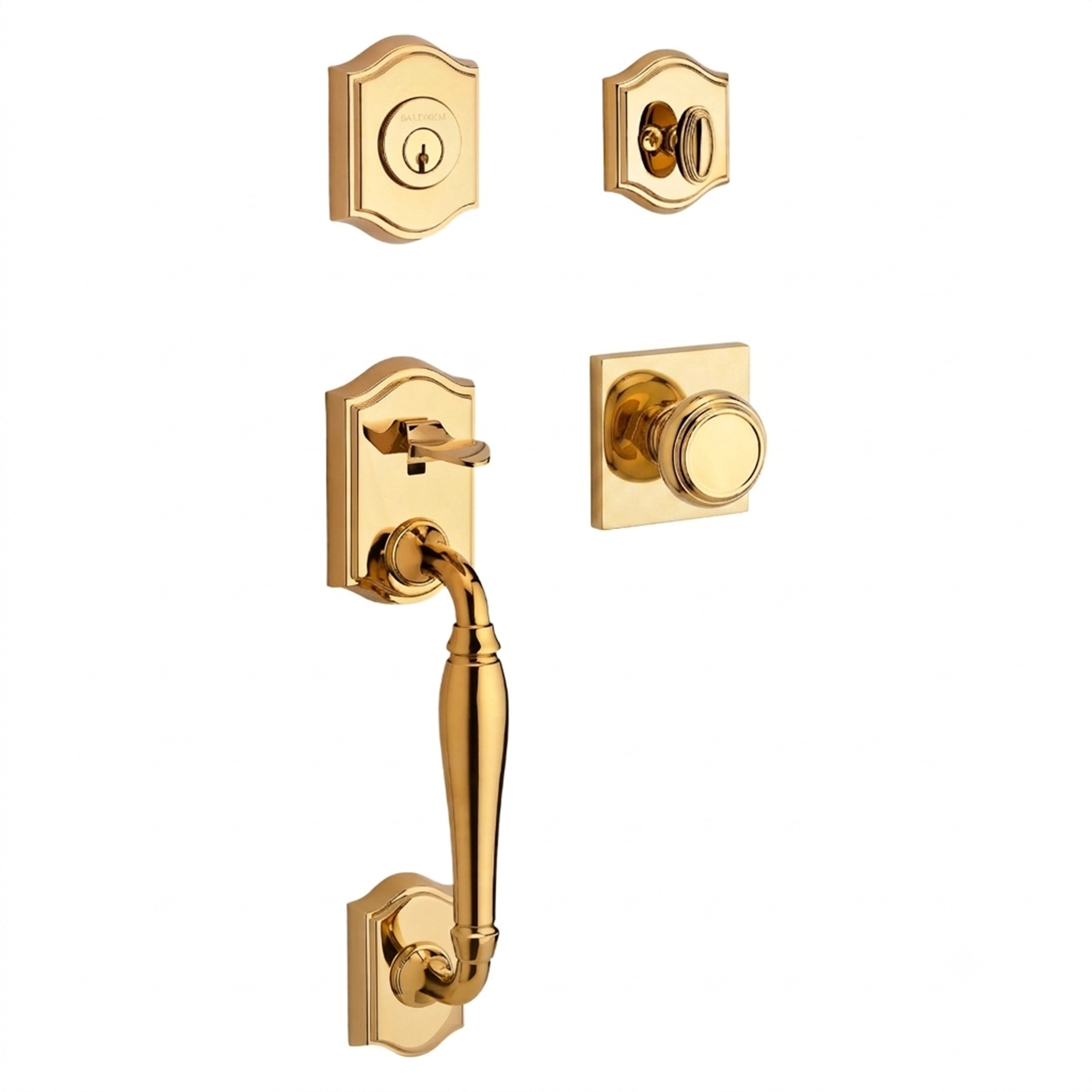 Baldwin Reserve Westcliff Single Cylinder Handleset With Traditional Knob