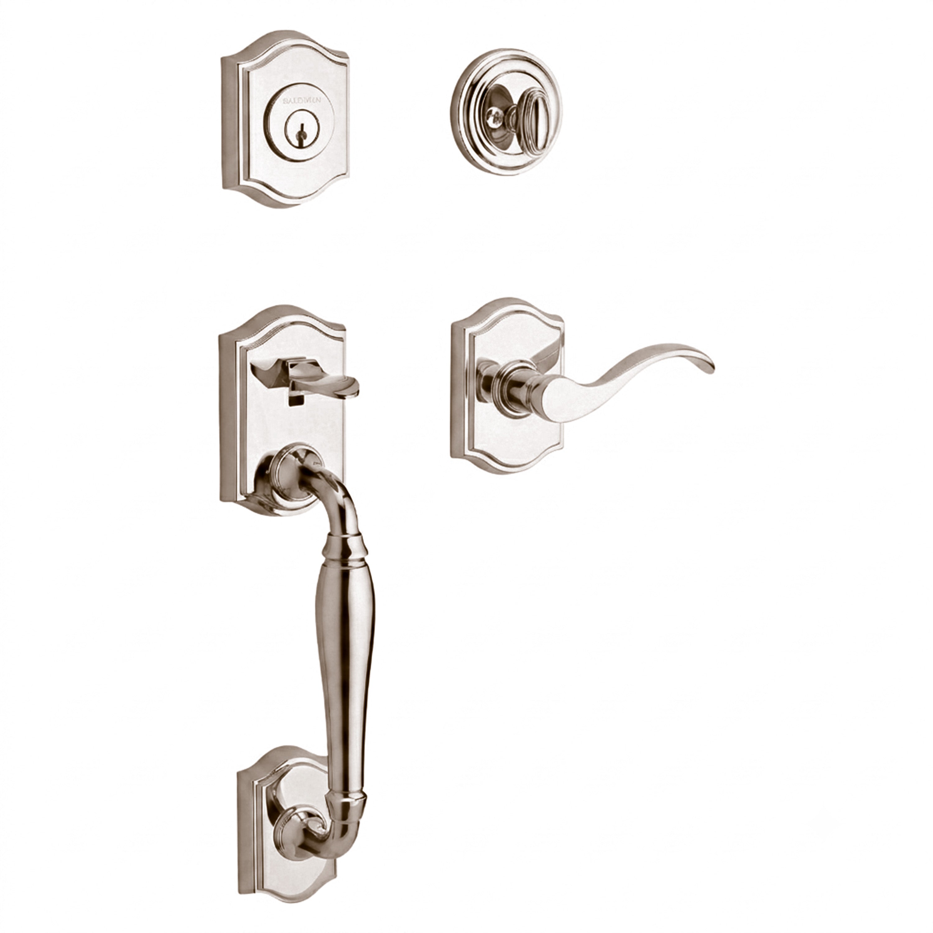 Baldwin Reserve Westcliff Single Cylinder Handleset With Curver Lever