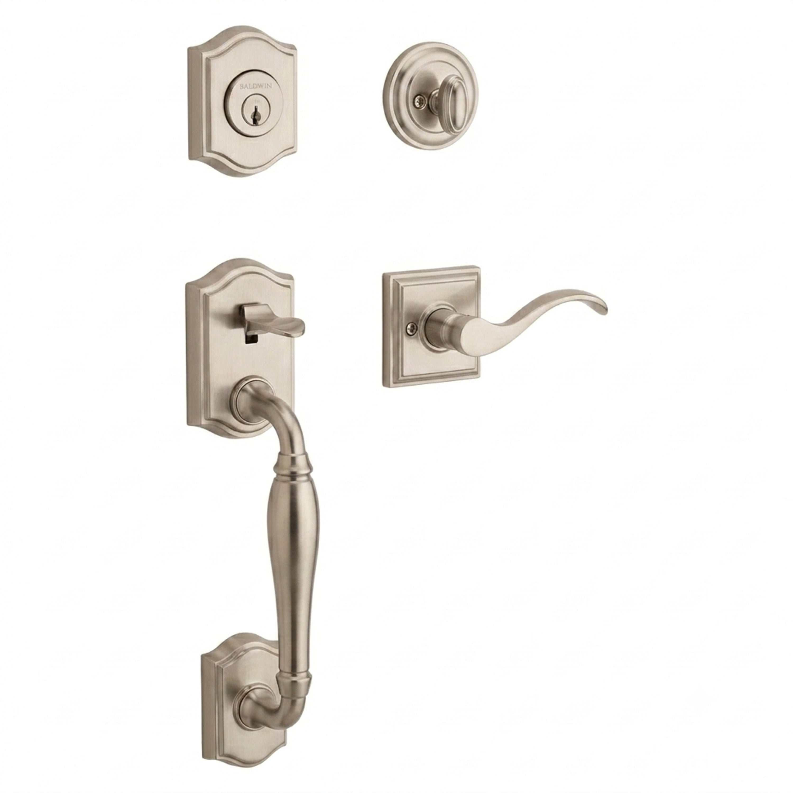 Baldwin Reserve Westcliff Single Cylinder Handleset With Curver Lever