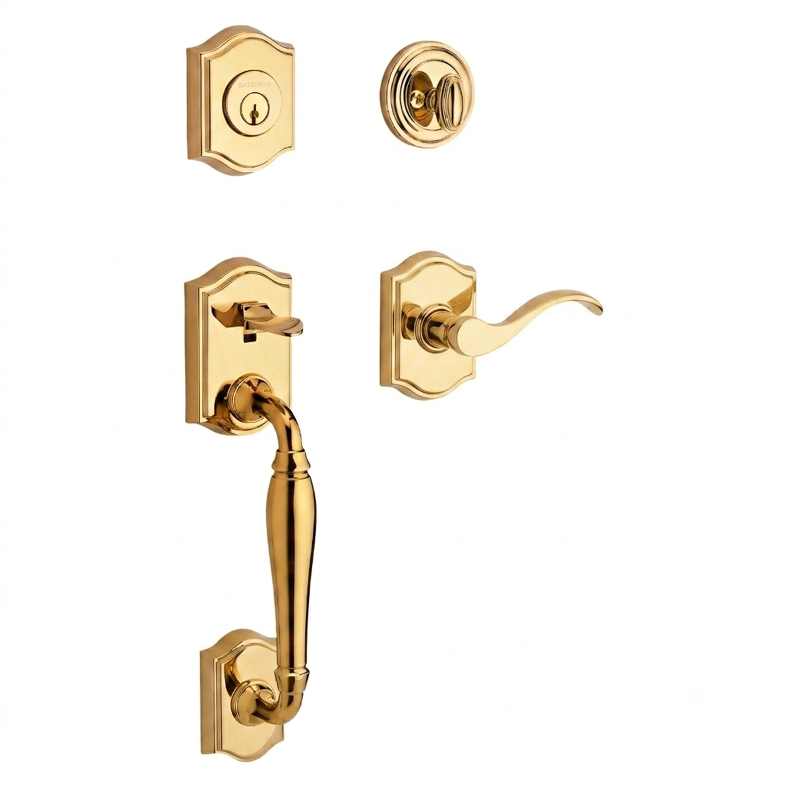 Baldwin Reserve Westcliff Single Cylinder Handleset With Curver Lever