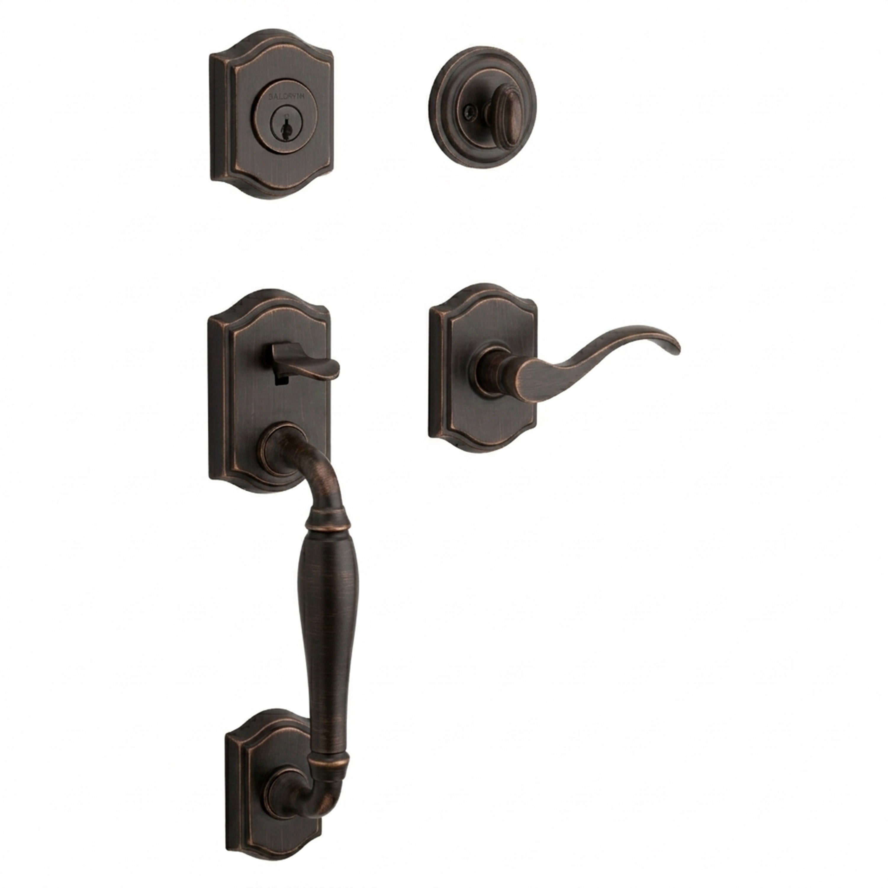 Baldwin Reserve Westcliff Single Cylinder Handleset With Curver Lever