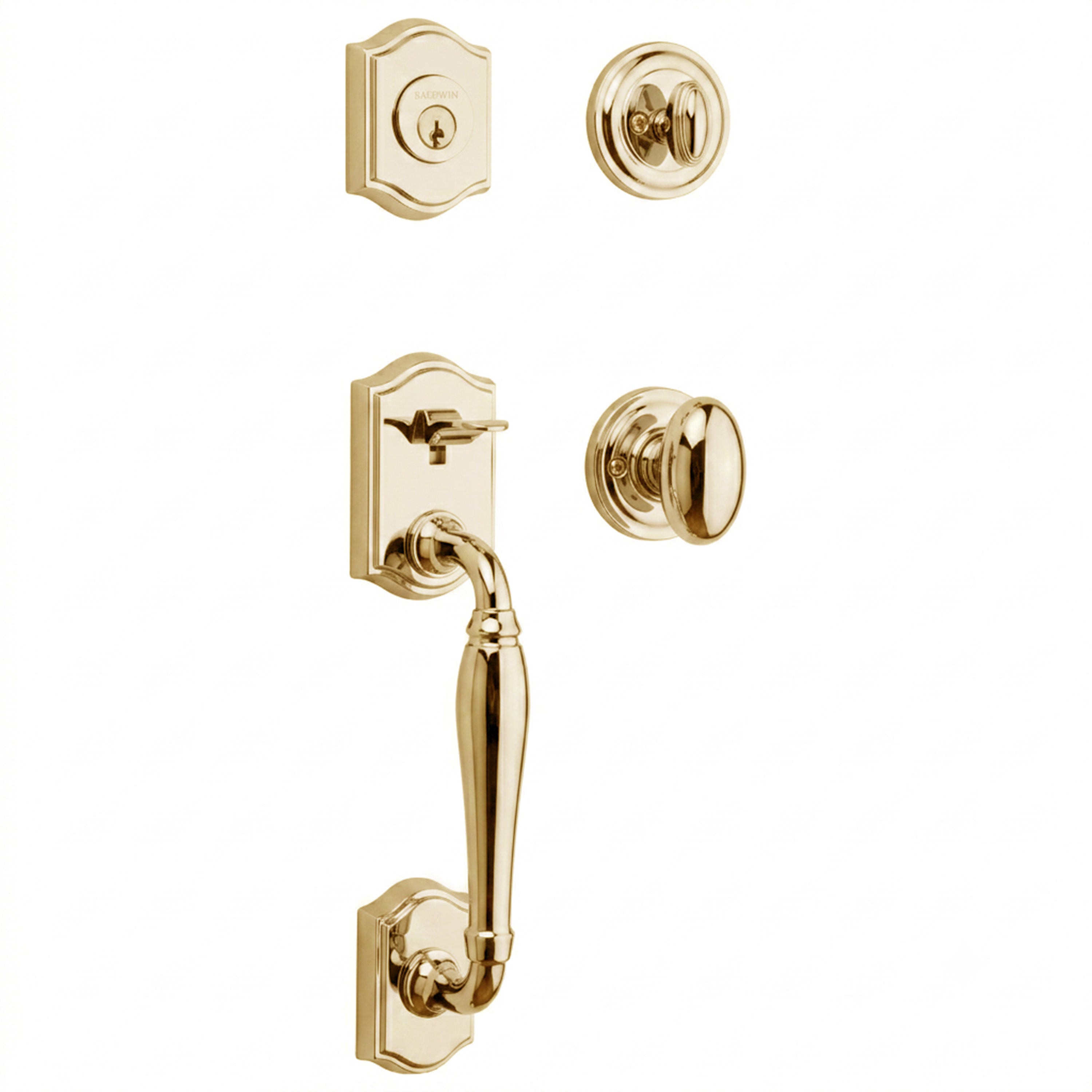 Baldwin Reserve Westcliff Single Cylinder Handleset With Ellipse Knob