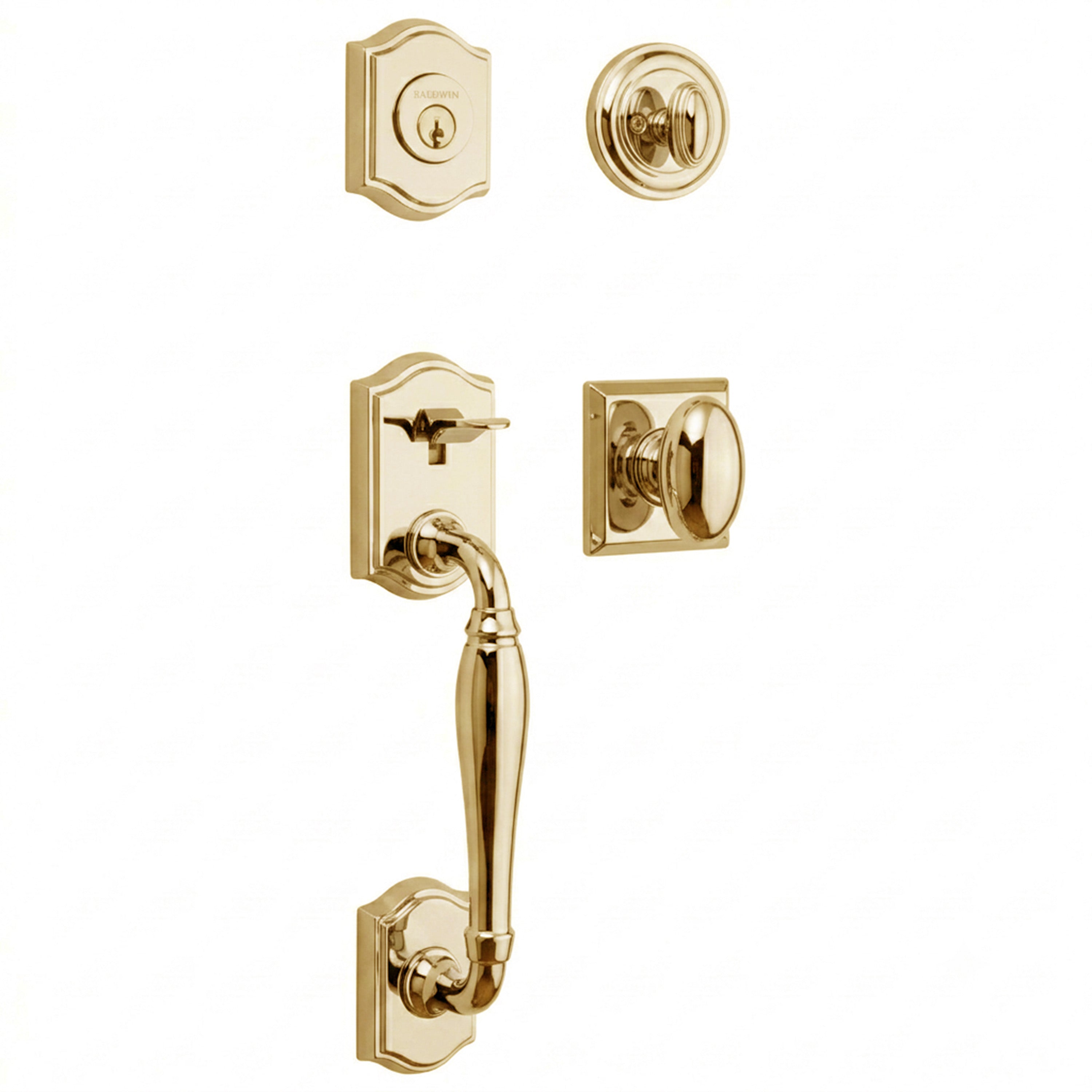 Baldwin Reserve Westcliff Single Cylinder Handleset With Ellipse Knob