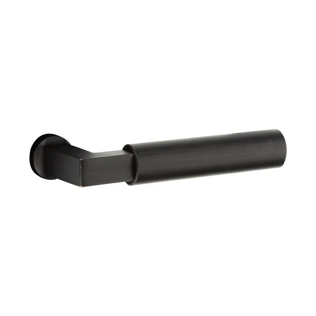 Emtek Hercules Smooth Tubular Entry Set Monolithic with Bryce Lever