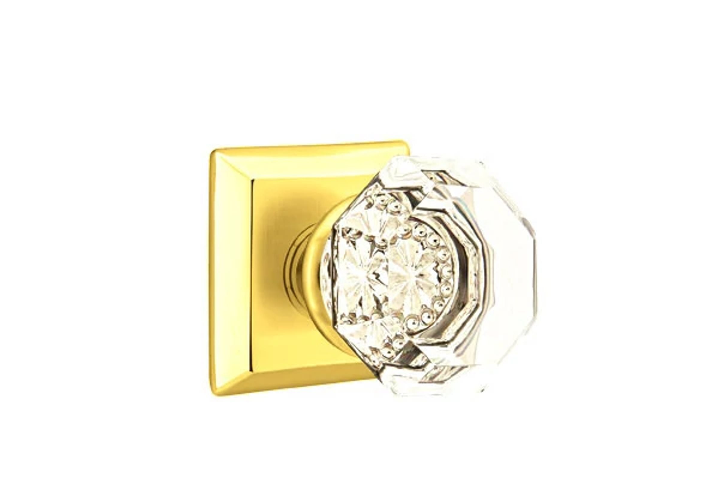 Emtek Concealed Fastener Old Town Knob Set with Quincy Rosette