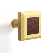 Tanners Craft L526 1.25 Inch Square, Beveled Cabinet Knob With Flared Post