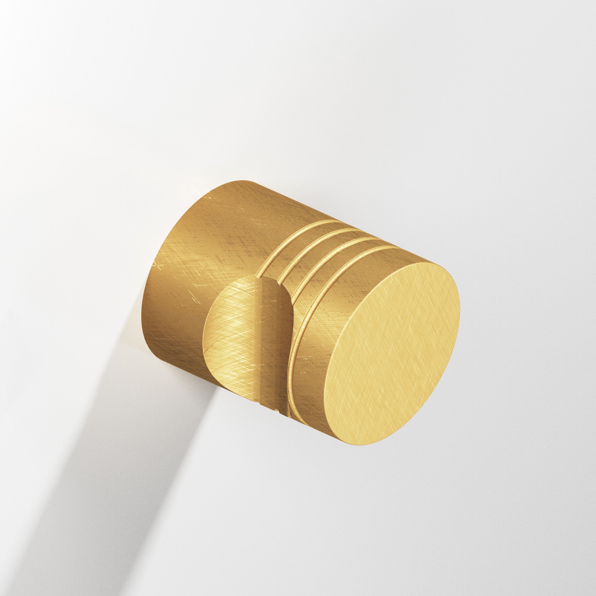 Colonial Bronze Series 104 .75" Round Grooved Cabinet Knob Weathered Brass / .75"