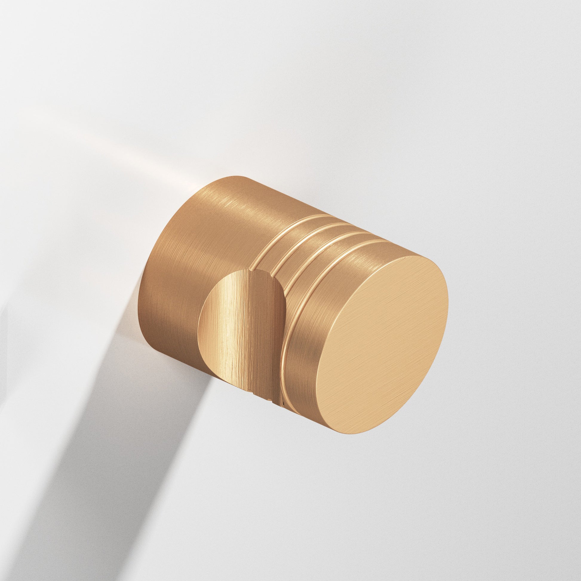 Colonial Bronze Series 105 1" Round Grooved Cabinet Knob Back-To-Back Shower Kit Matte Satin Bronze / 1"