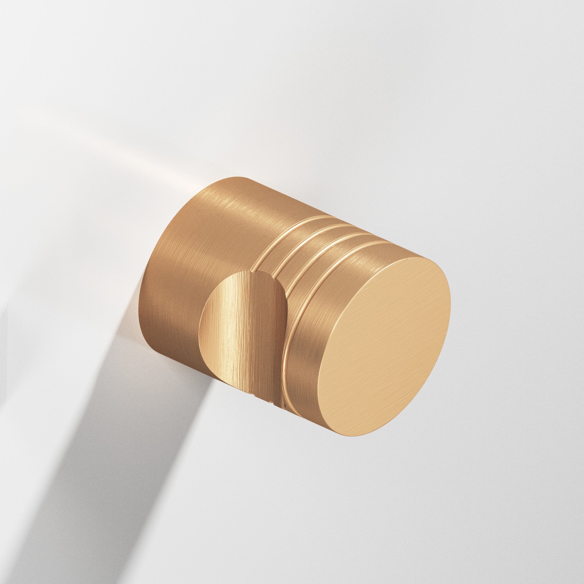 Colonial Bronze Series 105 1" Round Grooved Cabinet Knob Back-To-Back Shower Kit Matte Satin Bronze / 1"