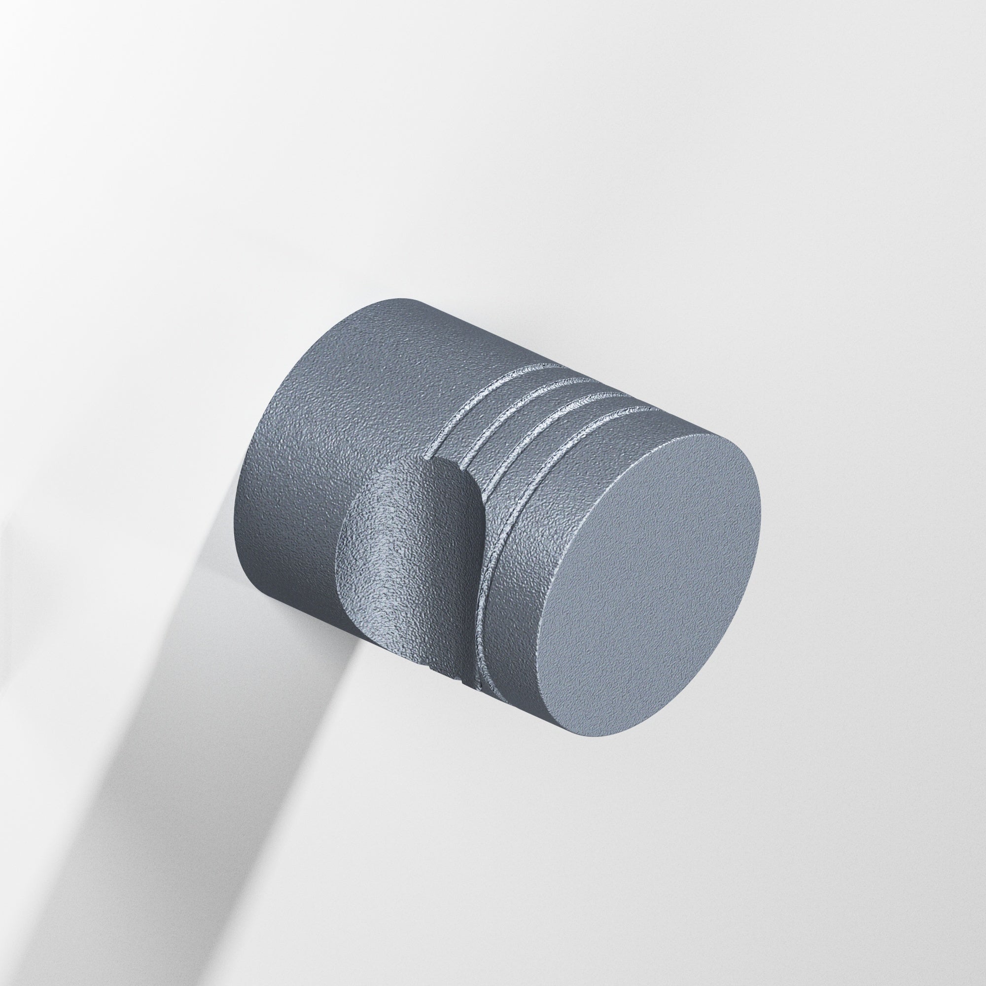 Colonial Bronze Series 105 1" Round Grooved Cabinet Knob Back-To-Back Shower Kit Frost Chrome™ / 1"