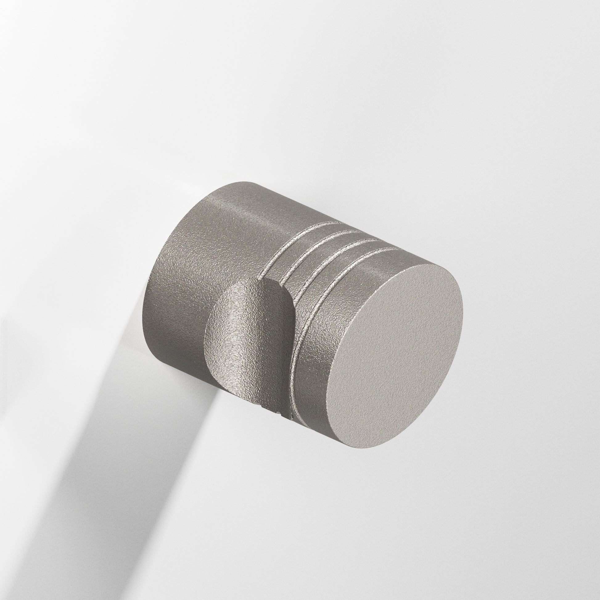 Colonial Bronze Series 105 1" Round Grooved Cabinet Knob Back-To-Back Shower Kit Frost Nickel™ / 1"