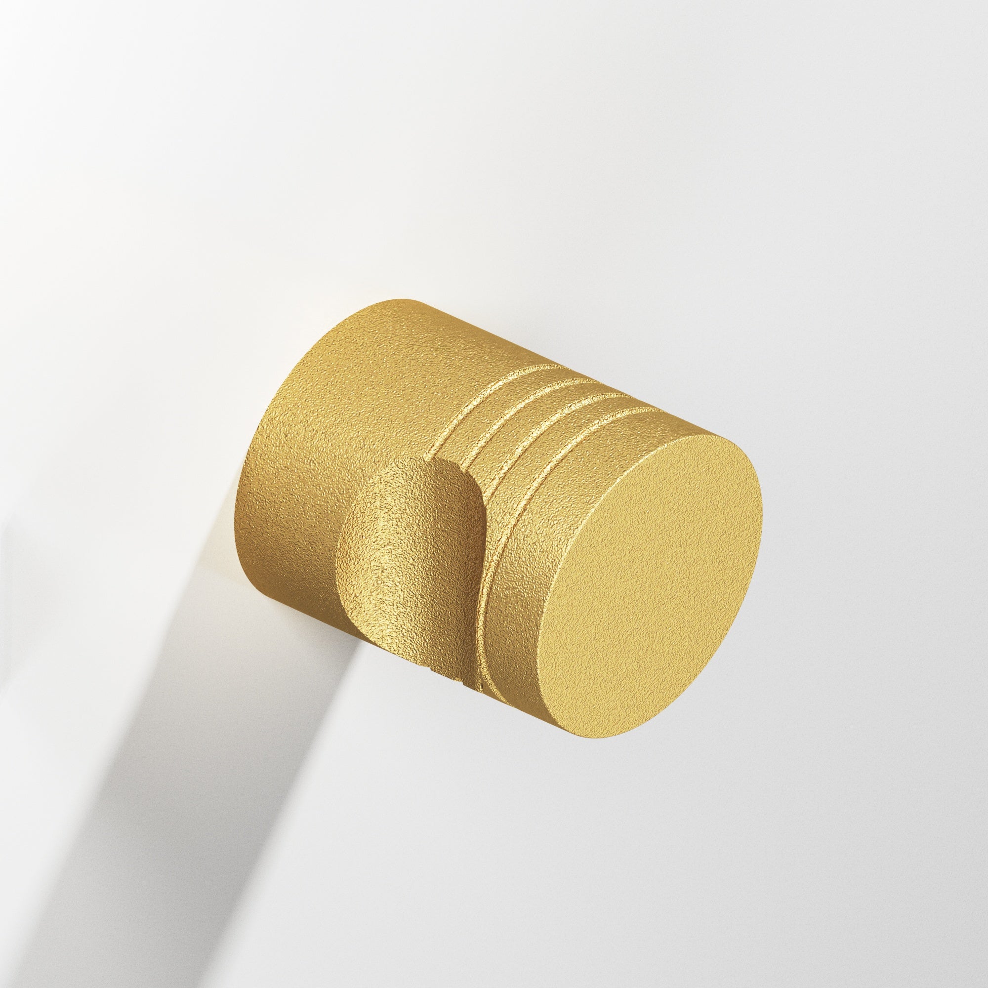 Colonial Bronze Series 105 1" Round Grooved Cabinet Knob Back-To-Back Shower Kit Frost Brass™ / 1"