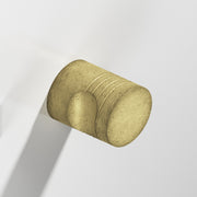 Colonial Bronze Series 105 1" Round Grooved Cabinet Knob Back-To-Back Shower Kit Distressed Antique Brass / 1"