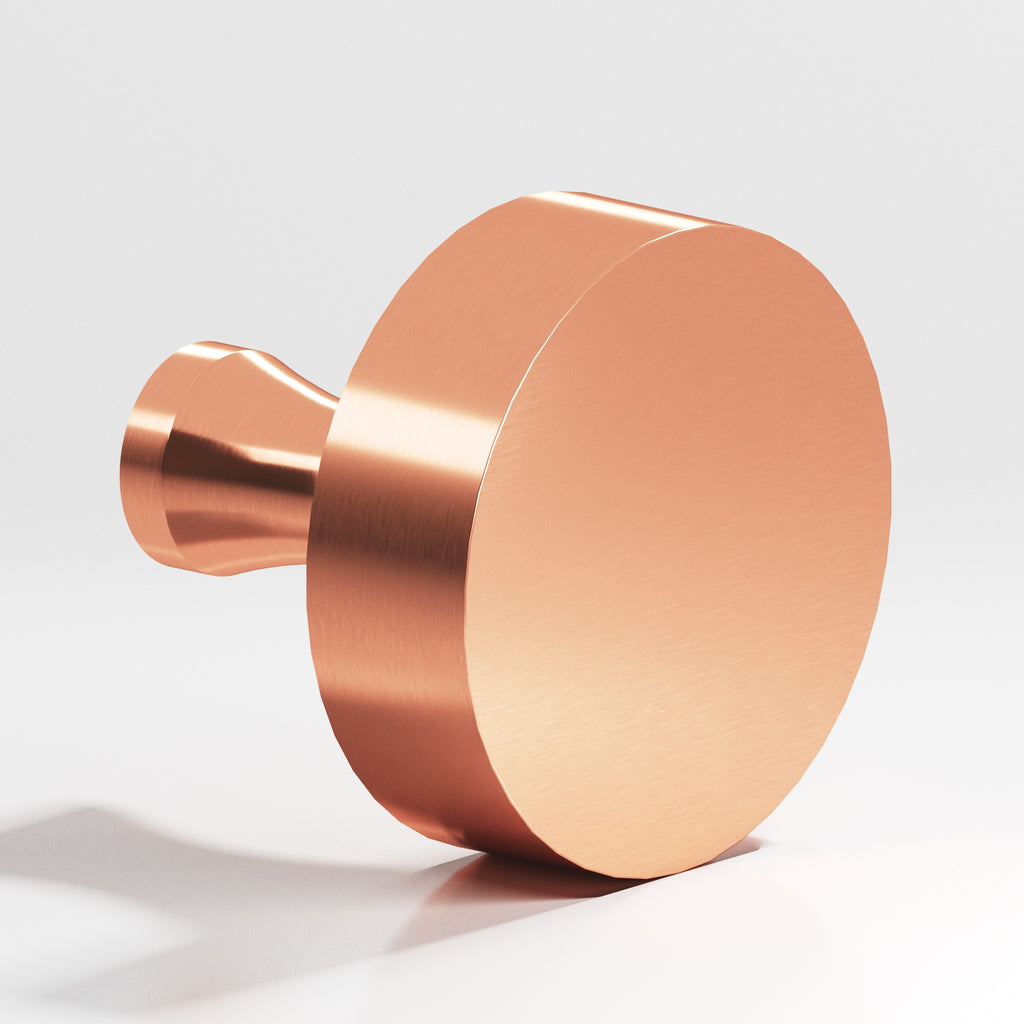 Colonial Bronze Series 111 1.25" Round Cabinet Knob With Flared Post Satin Copper / 1.25"