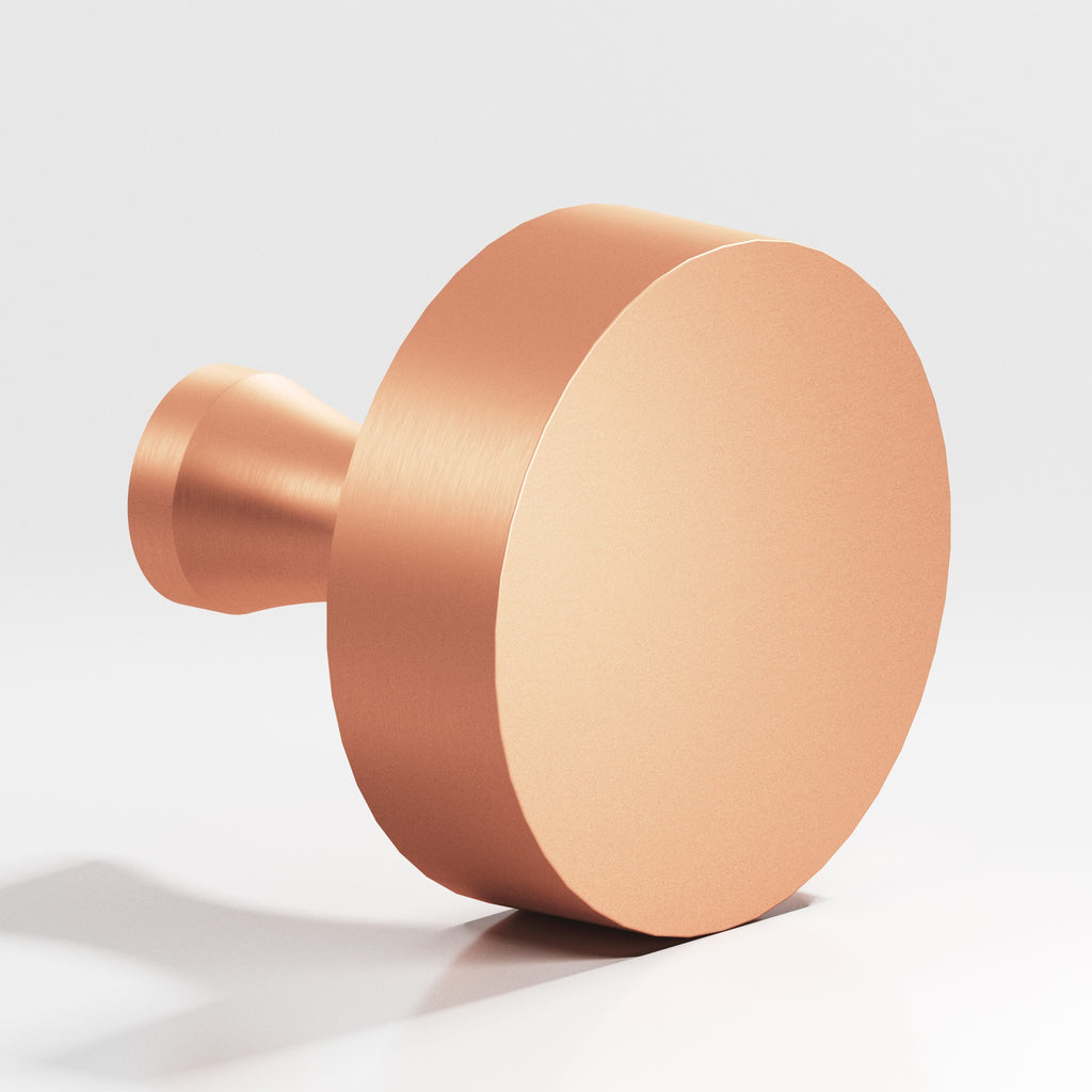 Colonial Bronze Series 111 1.25" Round Cabinet Knob With Flared Post Matte Satin Copper / 1.25"
