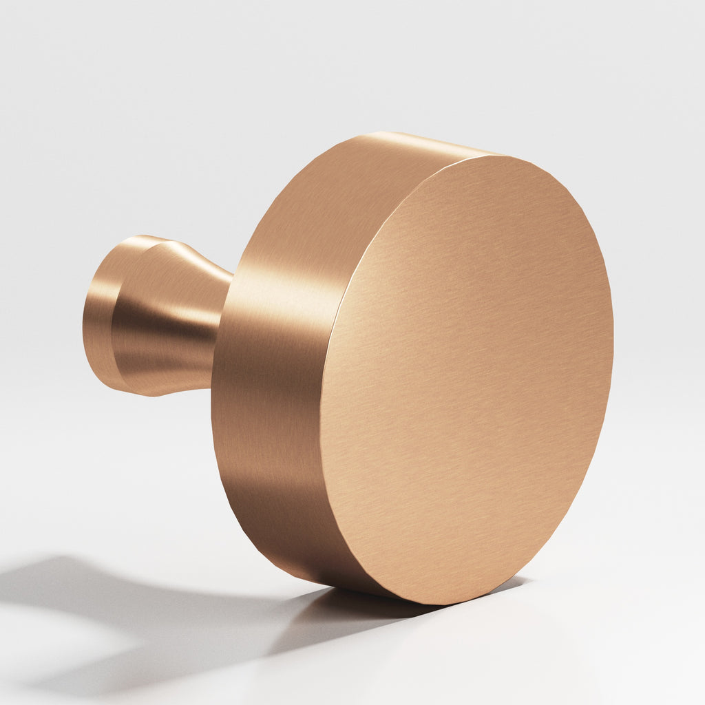 Colonial Bronze Series 112 1.5" Round Cabinet Knob With Flared Post Satin Bronze / 1.5"
