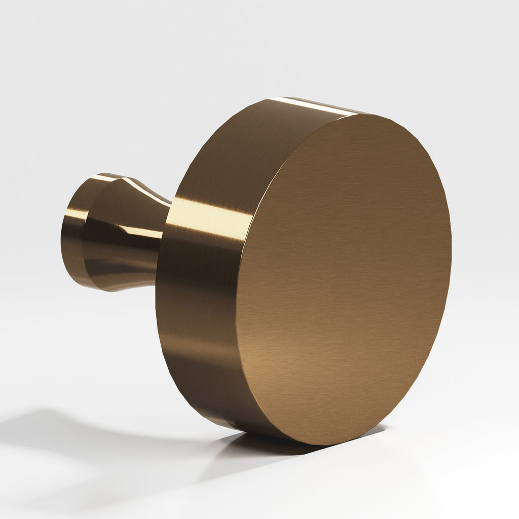 Colonial Bronze Series 111 1.25" Round Cabinet Knob With Flared Post Light Statuary Bronze / 1.25"