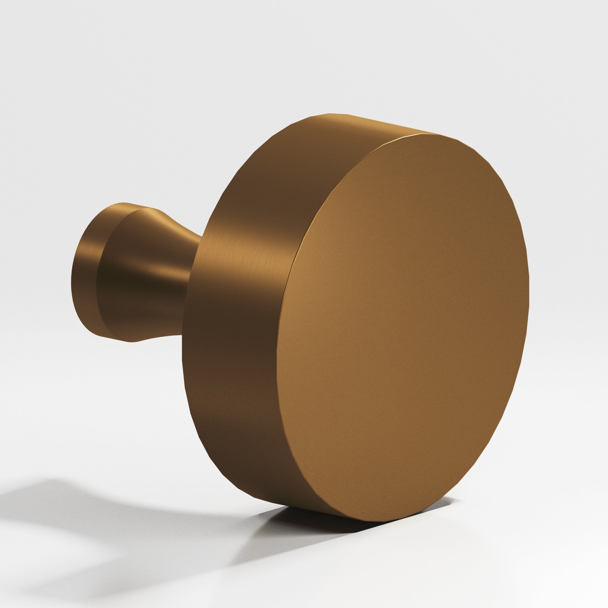 Colonial Bronze Series 111 1.25" Round Cabinet Knob With Flared Post Matte Light Statuary Bronze / 1.25"