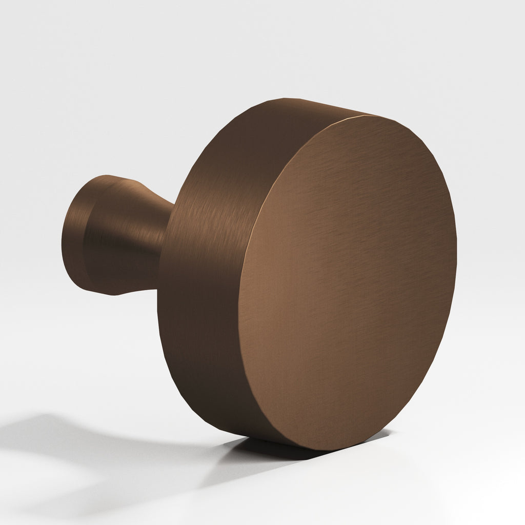 Colonial Bronze Series 111 1.25" Round Cabinet Knob With Flared Post Matte Oil Rubbed Bronze / 1.25"