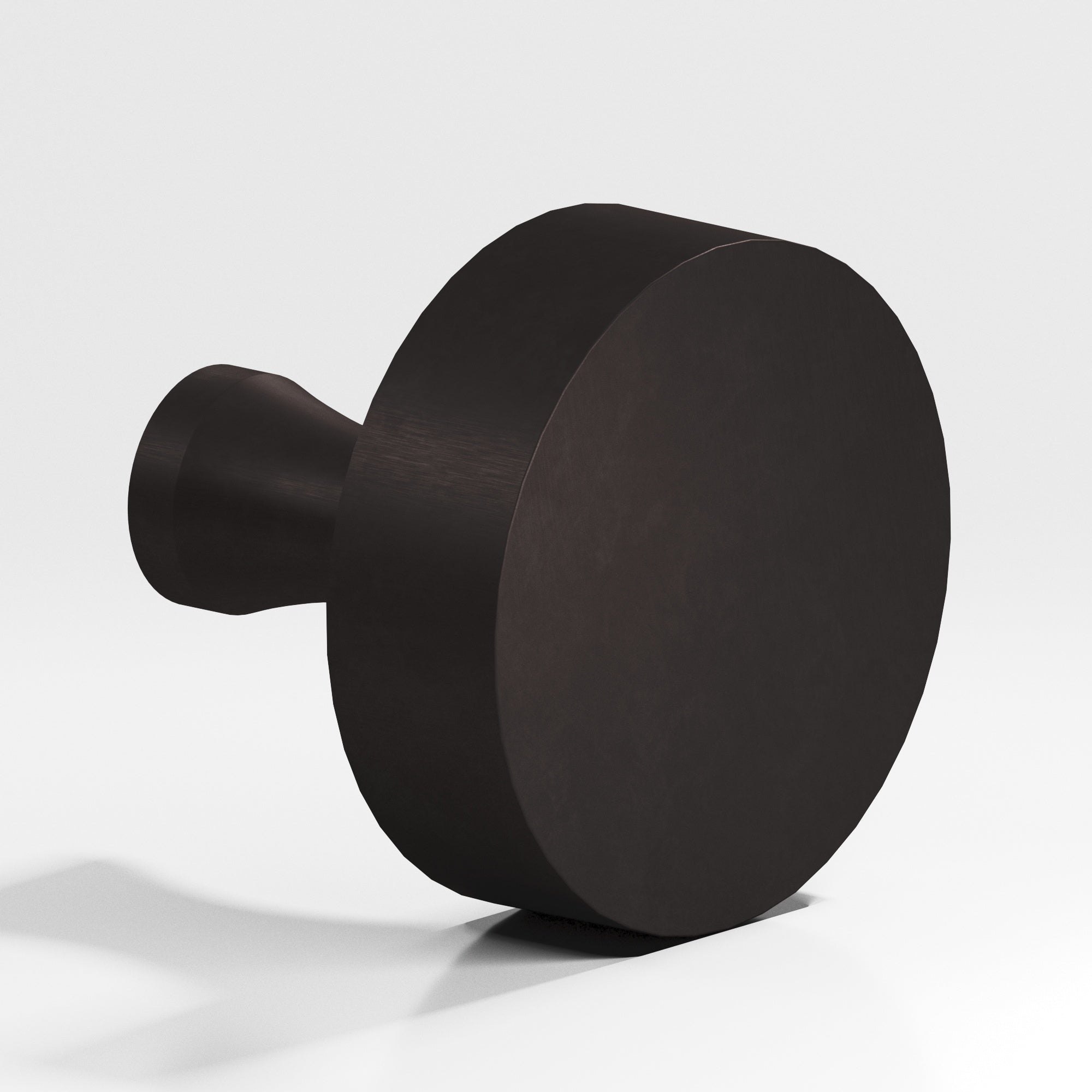 Colonial Bronze Series 111 1.25" Round Cabinet Knob With Flared Post Matte Dark Statuary Bronze / 1.25"