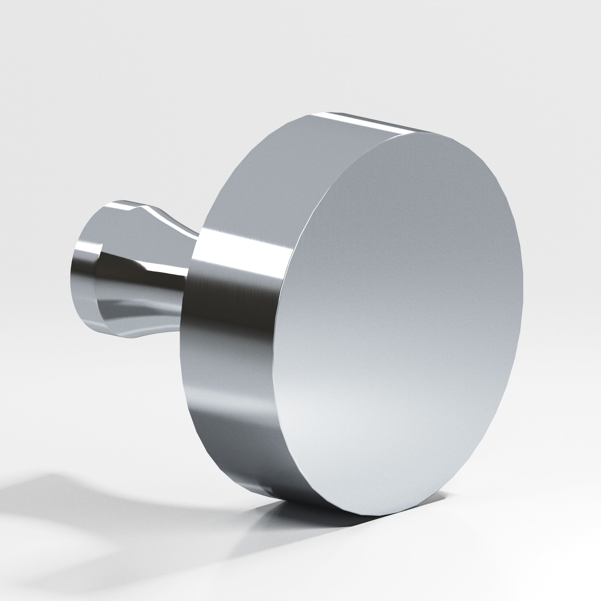 Colonial Bronze Series 110 1" Round Cabinet Knob With Flared Post Polished Chrome / 1"