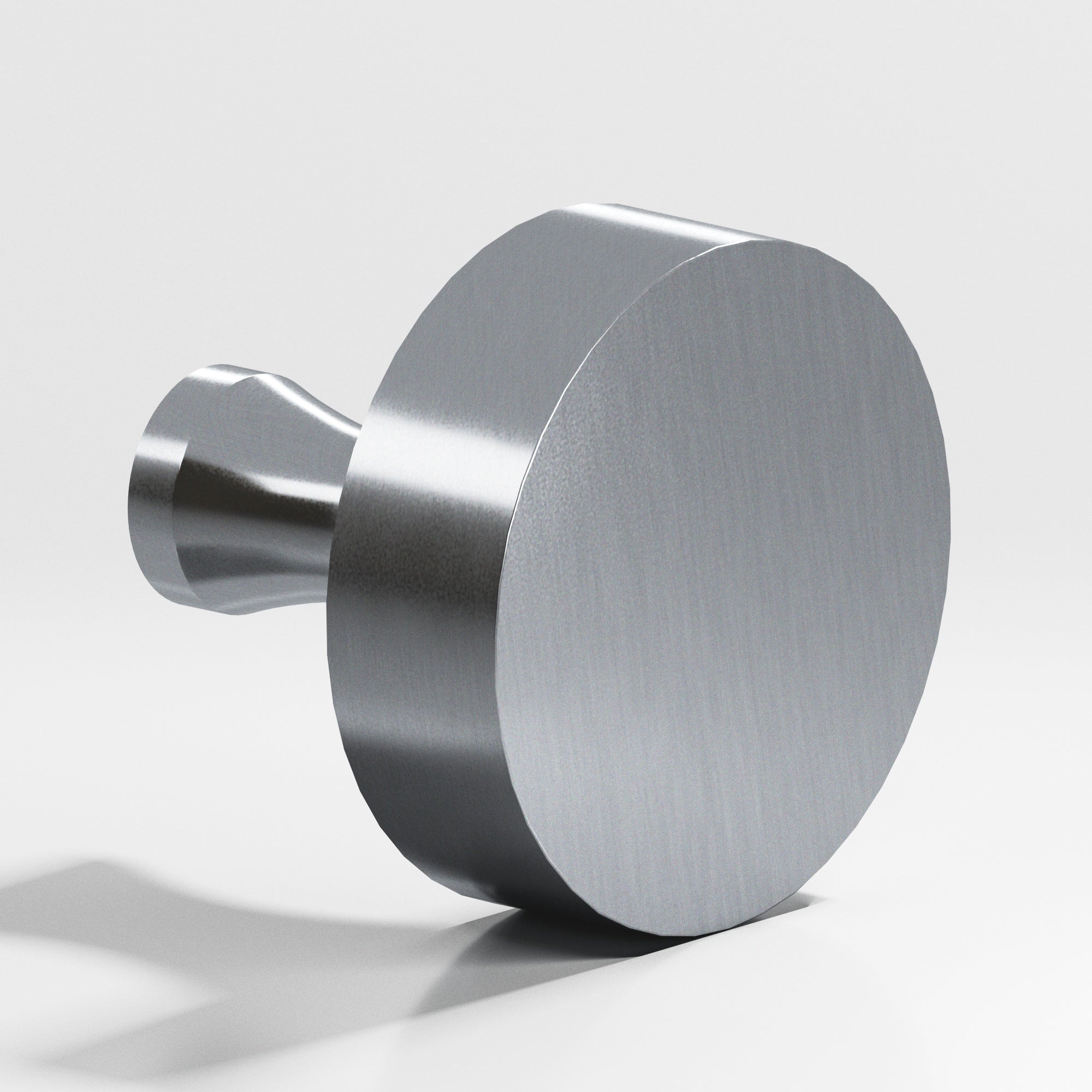 Colonial Bronze Series 110 1" Round Cabinet Knob With Flared Post Satin Chrome / 1"