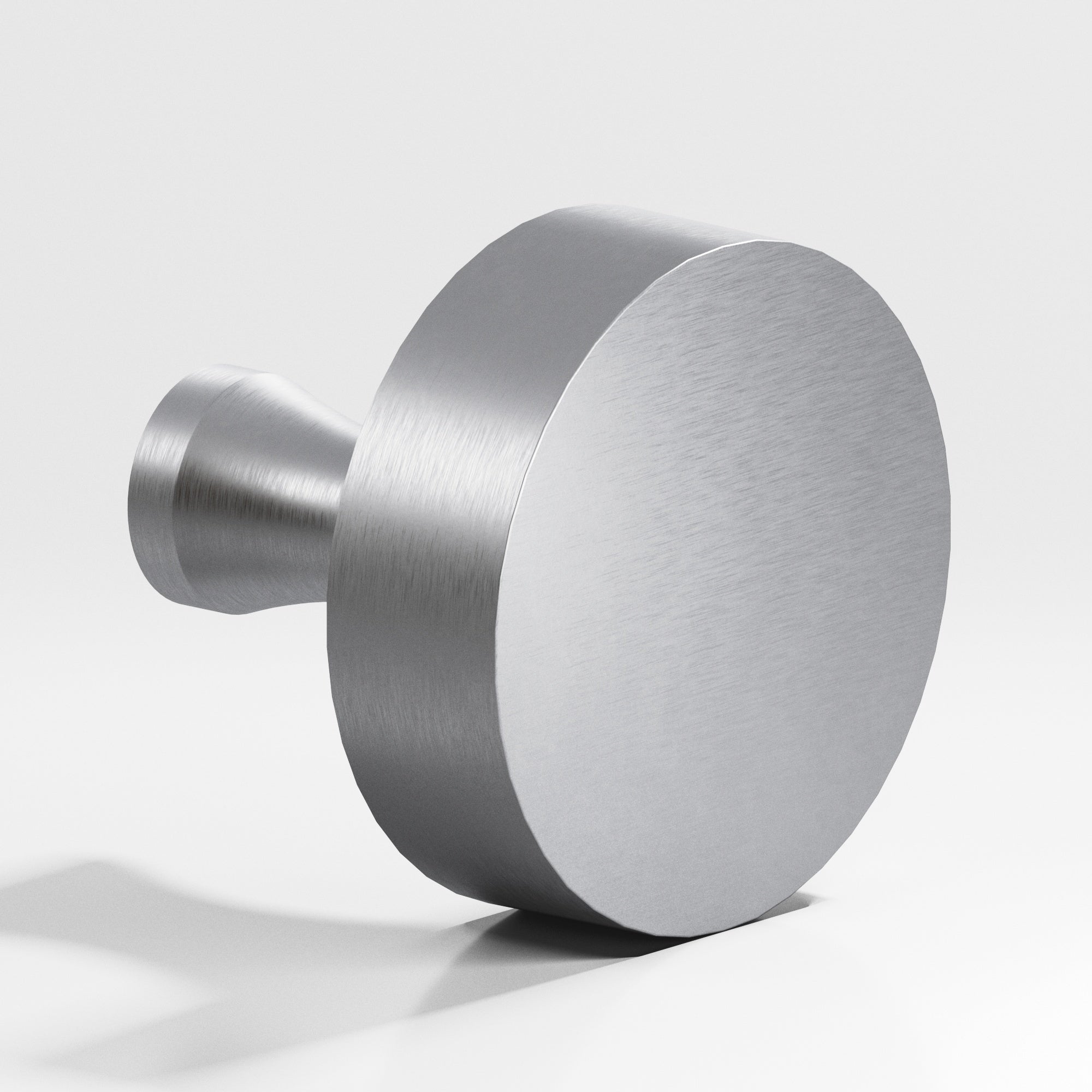 Colonial Bronze Series 110 1" Round Cabinet Knob With Flared Post Matte Satin Chrome / 1"