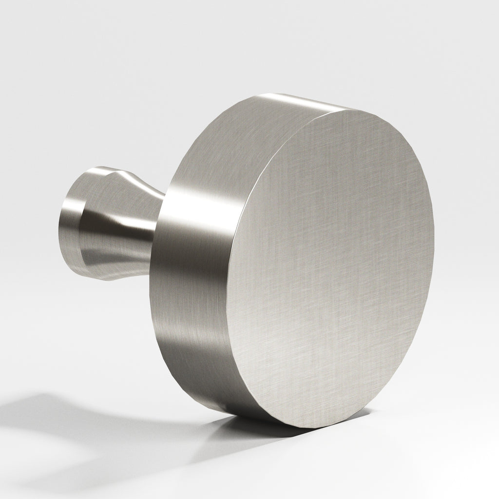 Colonial Bronze Series 111 1.25" Round Cabinet Knob With Flared Post Satin Nickel / 1.25"