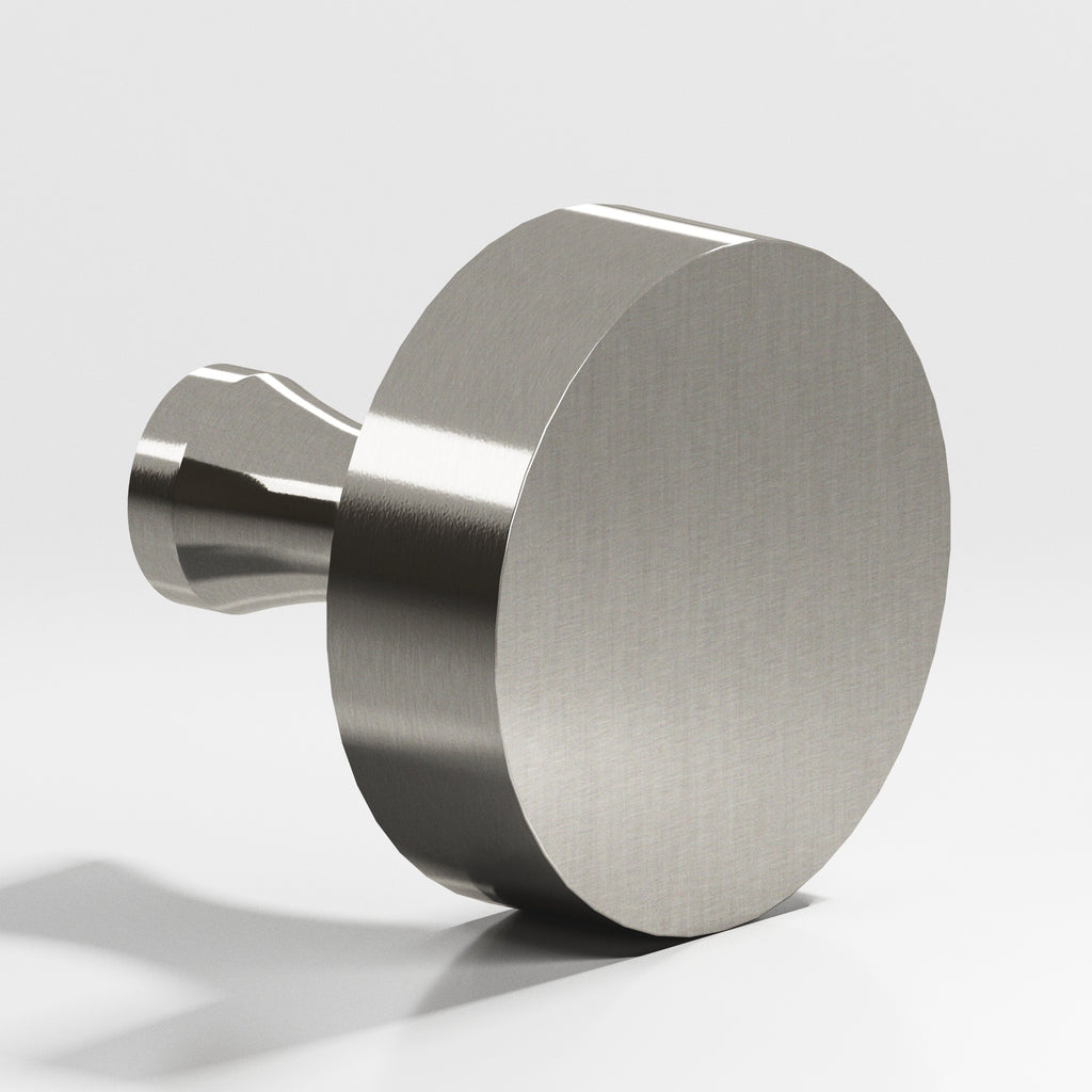Colonial Bronze Series 111 1.25" Round Cabinet Knob With Flared Post Nickel Stainless / 1.25"