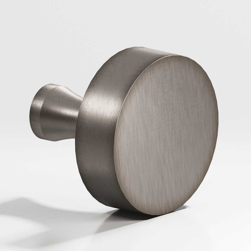 Colonial Bronze Series 111 1.25" Round Cabinet Knob With Flared Post Pewter / 1.25"