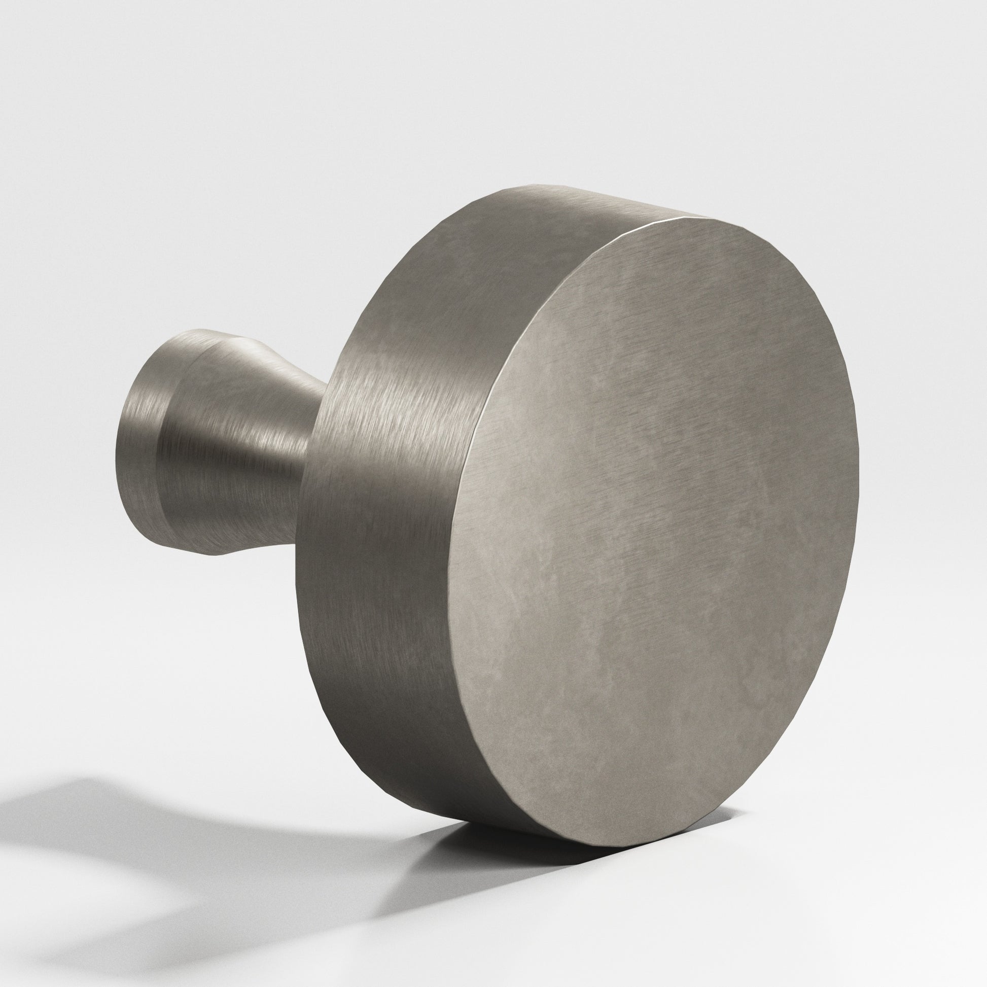 Colonial Bronze Series 111 1.25" Round Cabinet Knob With Flared Post Matte Pewter / 1.25"