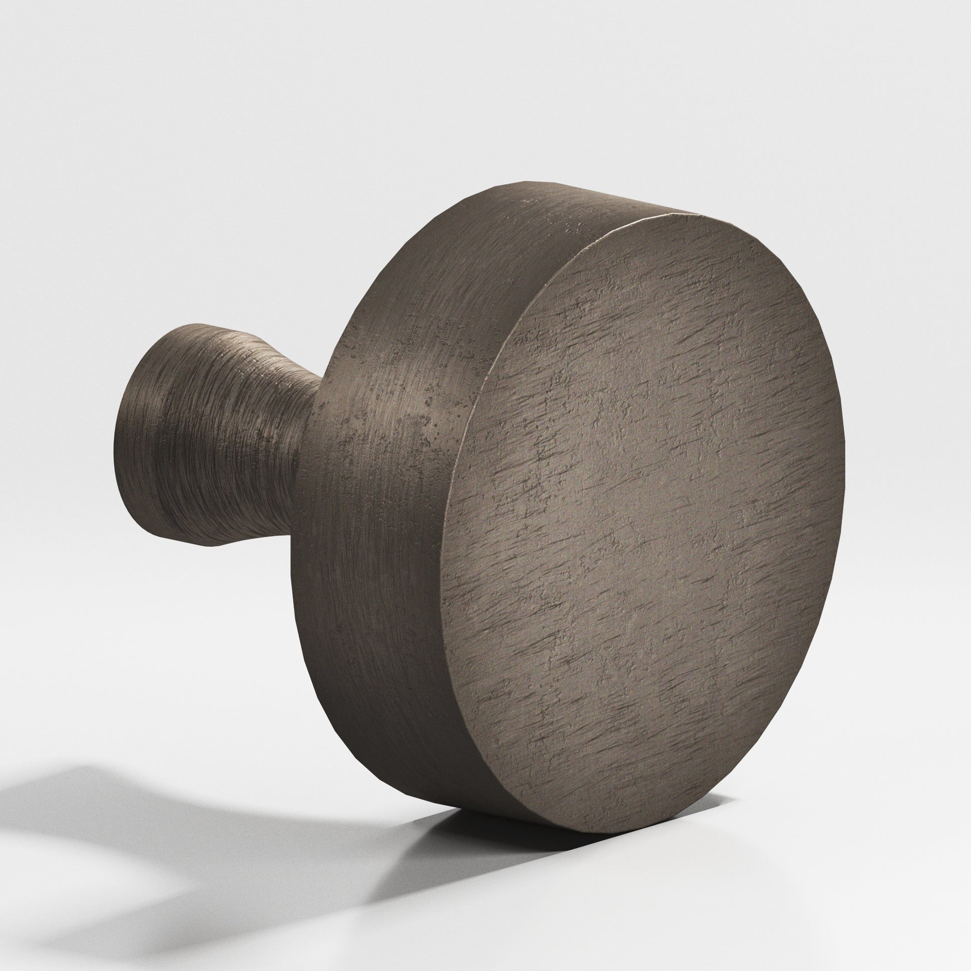 Colonial Bronze Series 110 1" Round Cabinet Knob With Flared Post Distressed Pewter / 1"