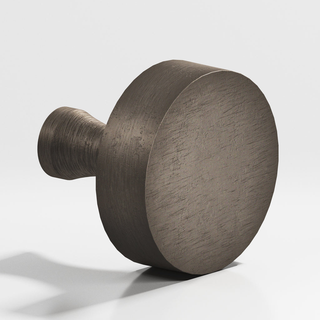 Colonial Bronze Series 111 1.25" Round Cabinet Knob With Flared Post Distressed Pewter / 1.25"