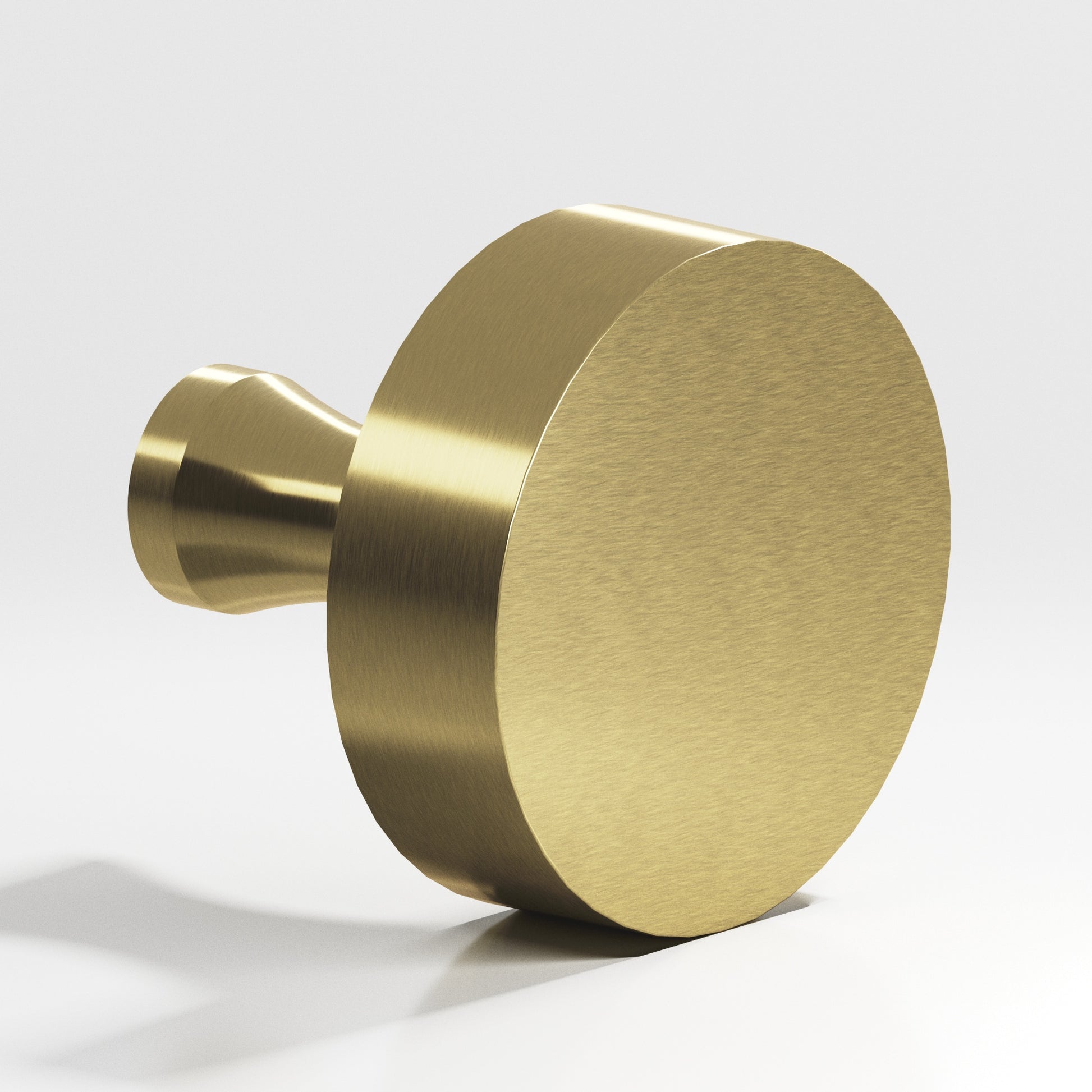 Colonial Bronze Series 112 1.5" Round Cabinet Knob With Flared Post Antique Brass / 1.5"