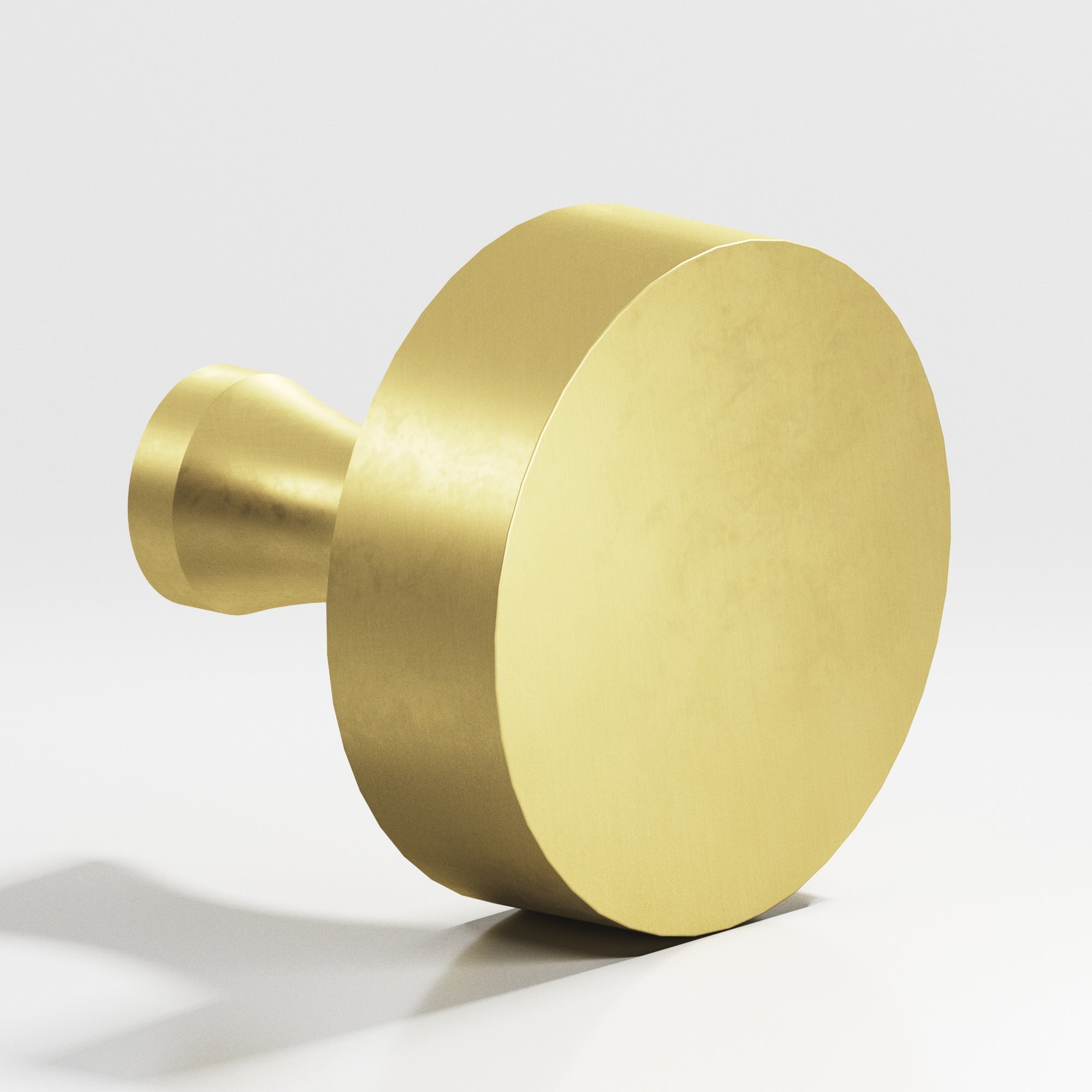 Colonial Bronze Series 111 1.25" Round Cabinet Knob With Flared Post Matte Satin Brass / 1.25"