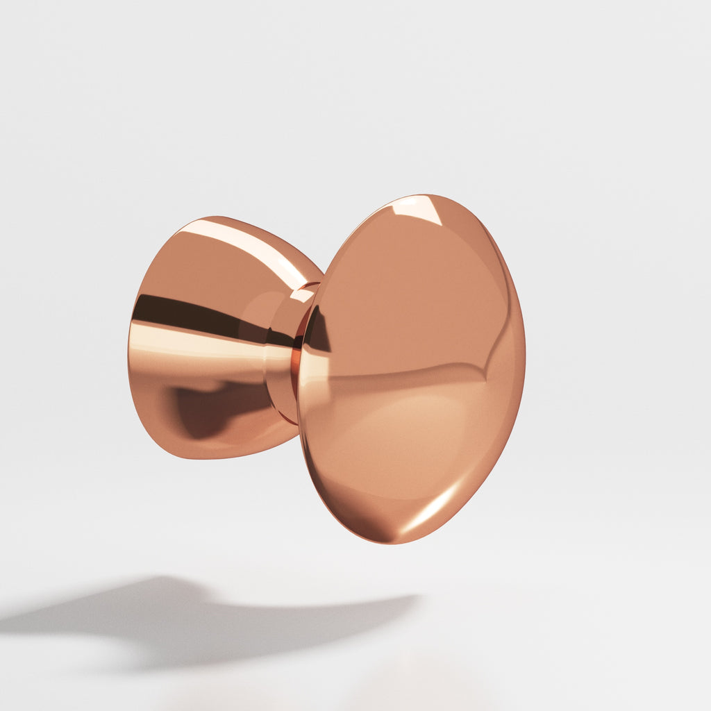 Colonial Bronze Series 117 1" Round Cabinet Knob Polished Copper / 1"