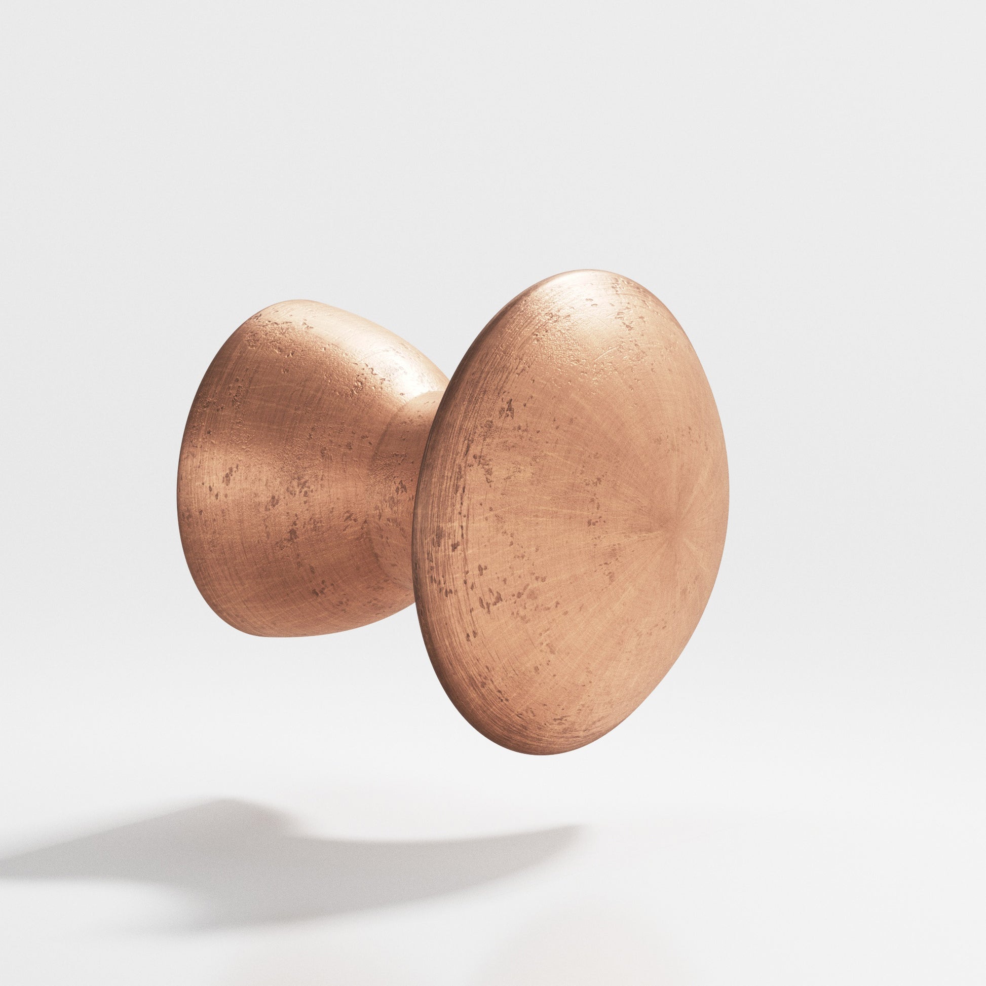 Colonial Bronze Series 118 1.25" Round Cabinet Knob Back-To-Back Shower Kit Distressed Antique Copper / 1.25"