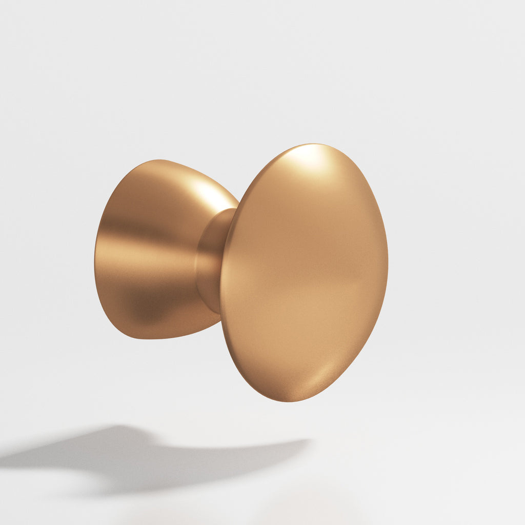 Colonial Bronze Series 118 1.25" Round Cabinet Knob Back-To-Back Shower Kit Matte Satin Bronze / 1.25"