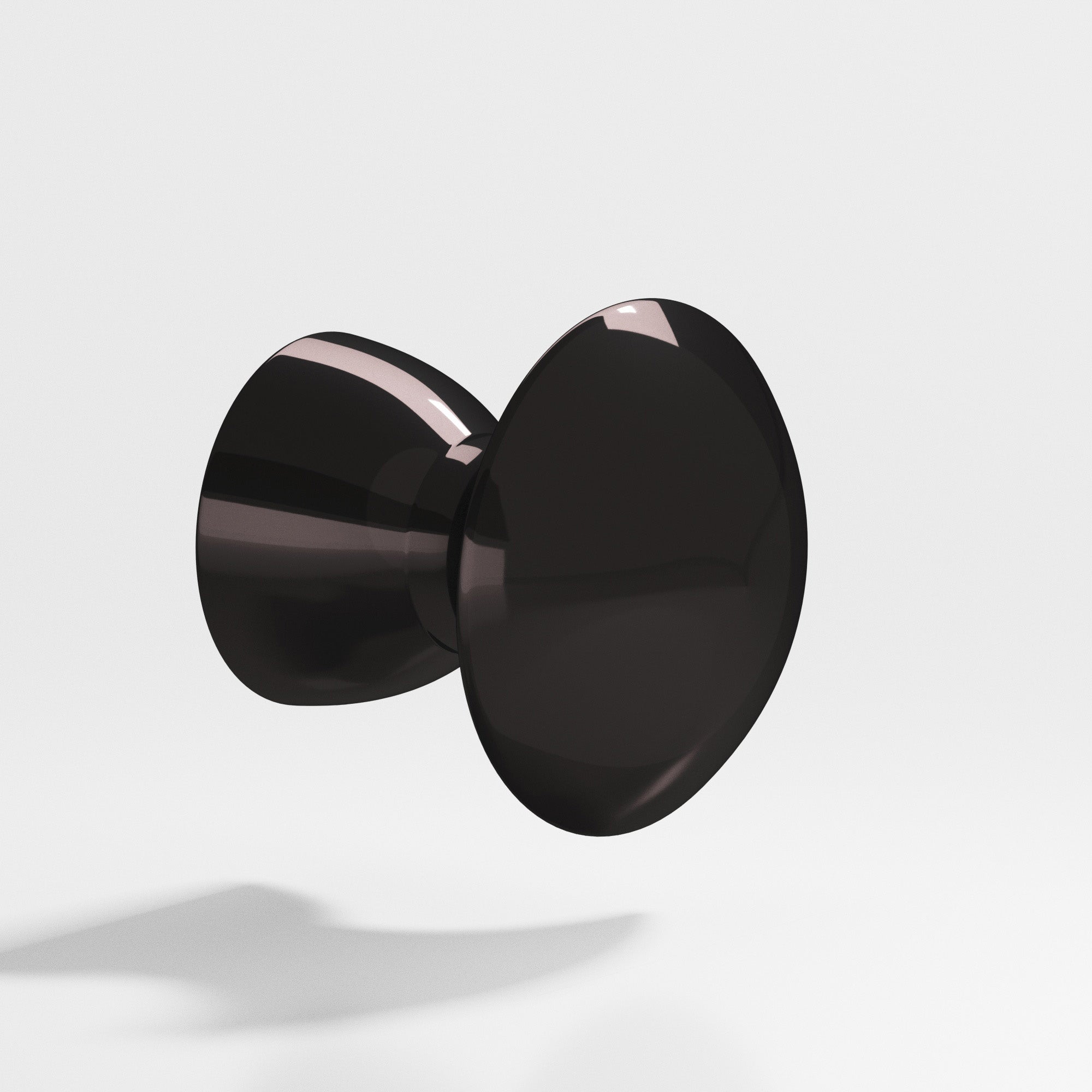 Colonial Bronze Series 117 1" Round Cabinet Knob Satin Black / 1"