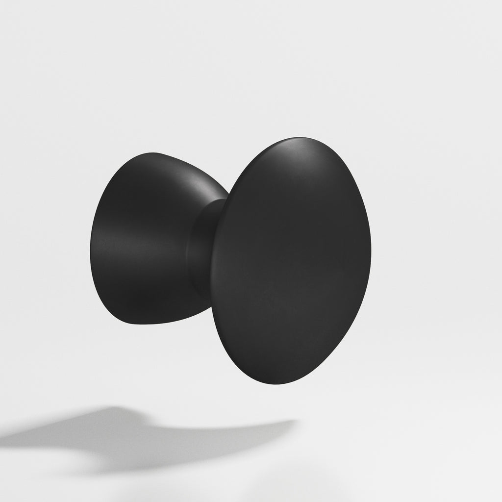 Colonial Bronze Series 117 1" Round Cabinet Knob Matte Satin Black / 1"