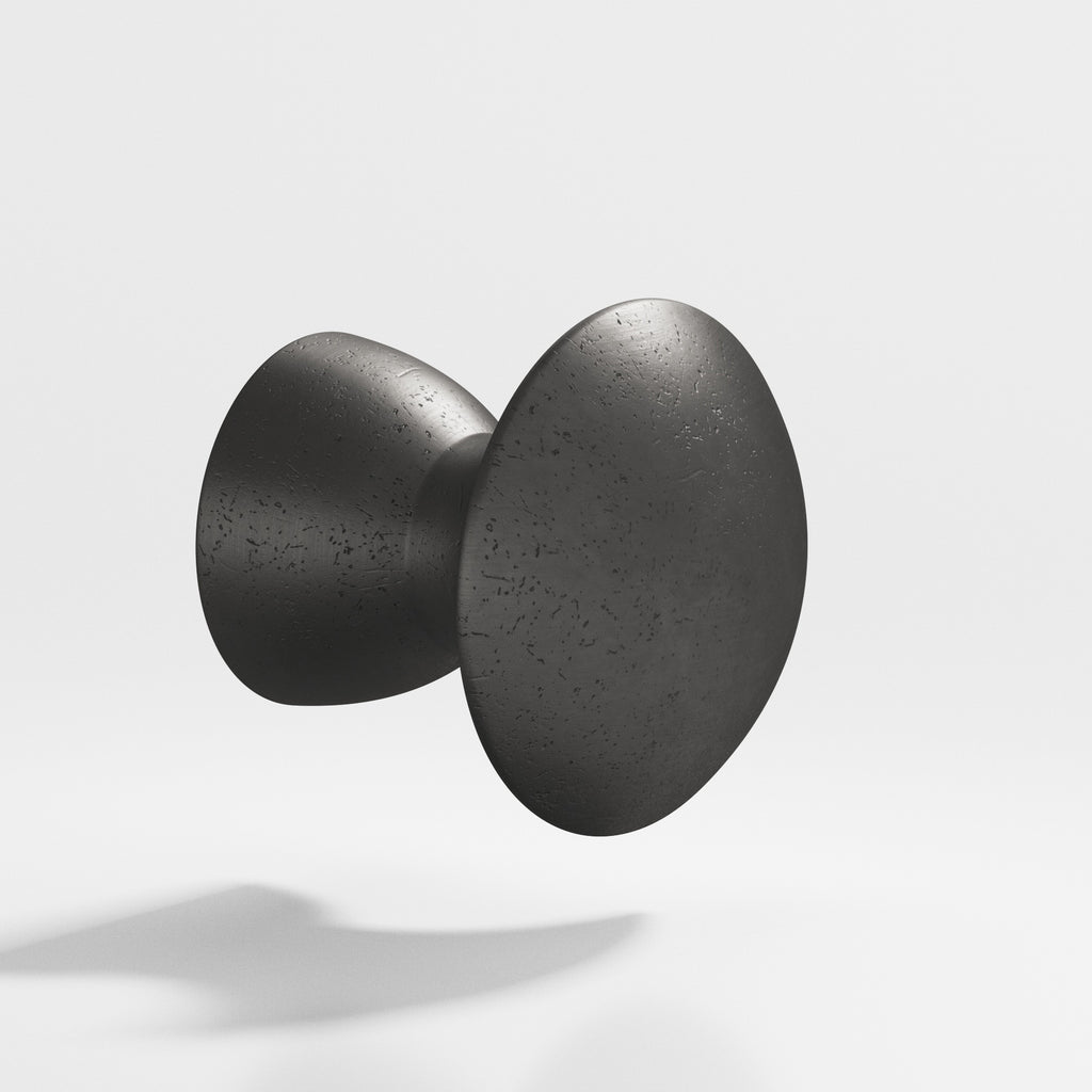 Colonial Bronze Series 117 1" Round Cabinet Knob Distressed Satin Black / 1"