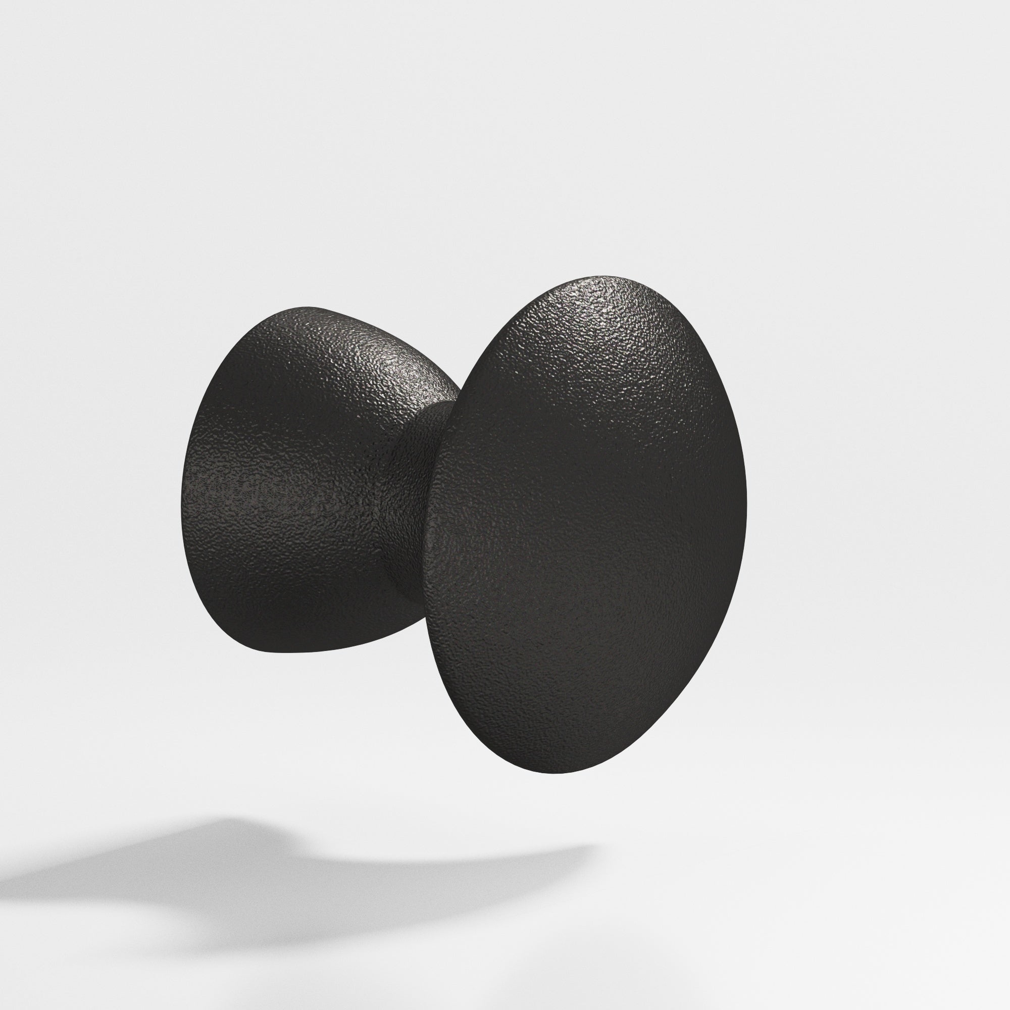 Colonial Bronze Series 118 1.25" Round Cabinet Knob Back-To-Back Shower Kit Frost Black™ / 1.25"