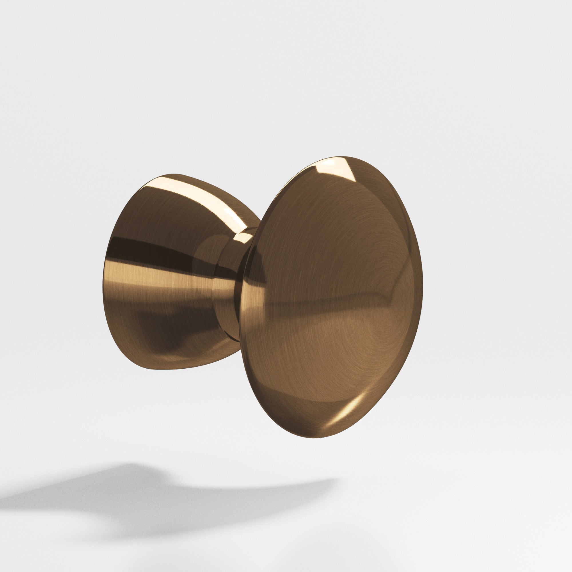 Colonial Bronze Series 118 1.25" Round Cabinet Knob Back-To-Back Shower Kit Light Statuary Bronze / 1.25"