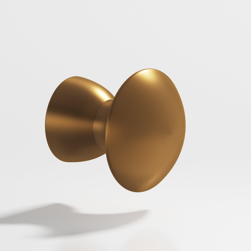 Colonial Bronze Series 118 1.25" Round Cabinet Knob Back-To-Back Shower Kit Matte Light Statuary Bronze / 1.25"